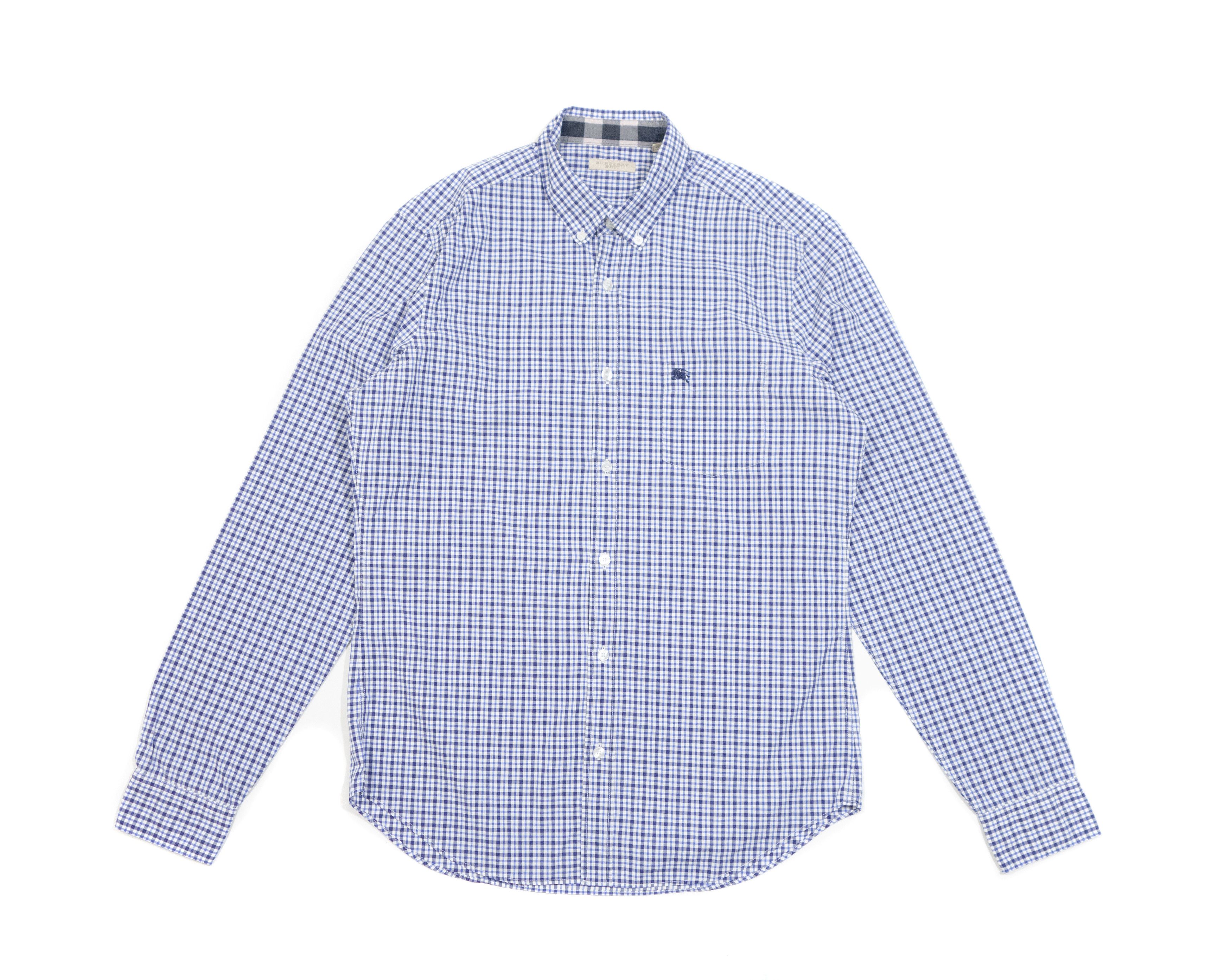 Brit Gingham Check Plaid Long Sleeve Shirt