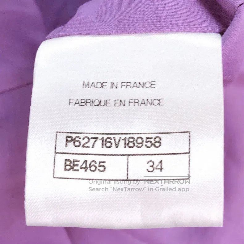 Chanel Chanel 20C purple four-pocket jacket Size XXS / US 00 / IT 34 - 6 Thumbnail