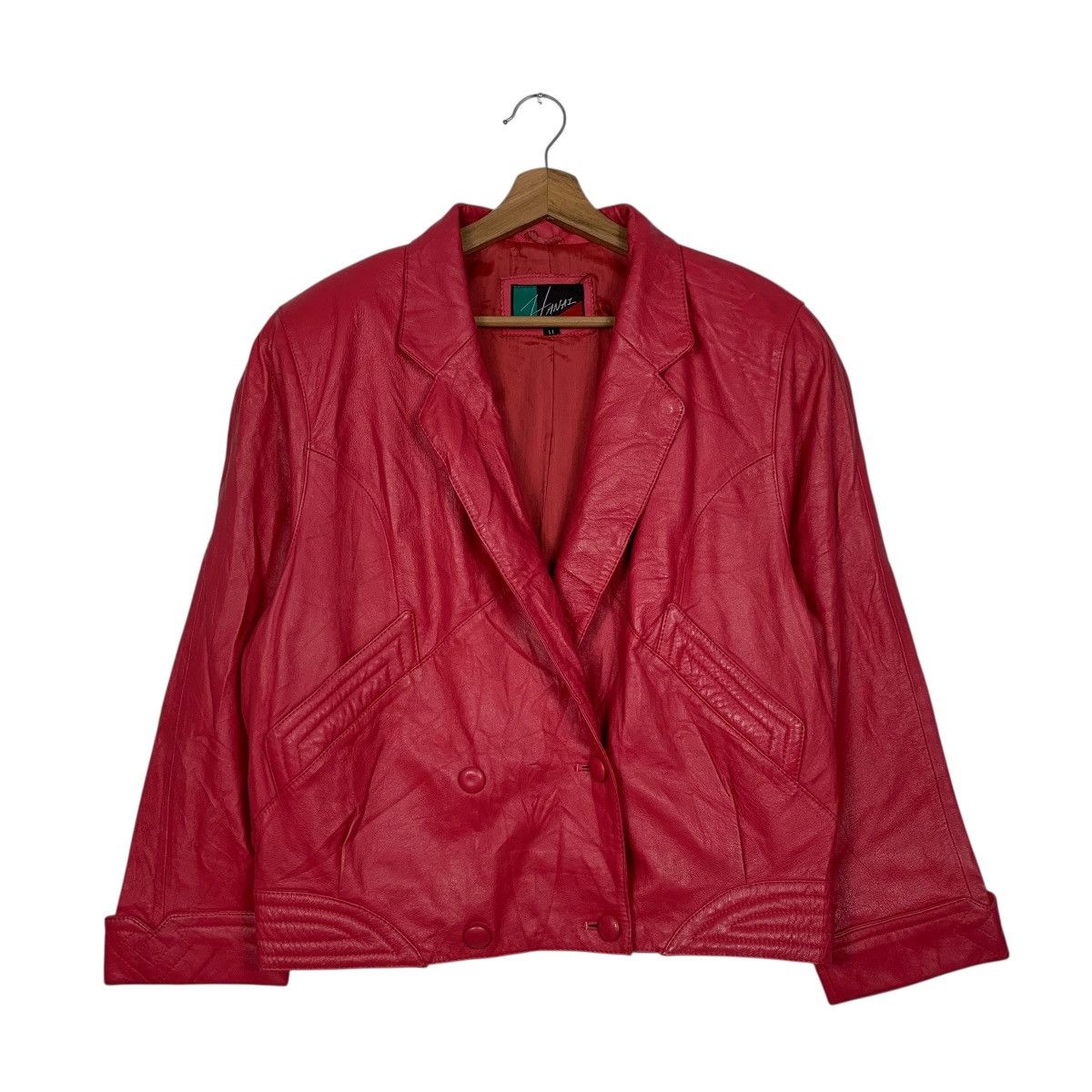Japanese Brand Japanese Brand Hanaz Double Breasted Leather Jacket Size M / US 6-8 / IT 42-44 - 1 Thumbnail