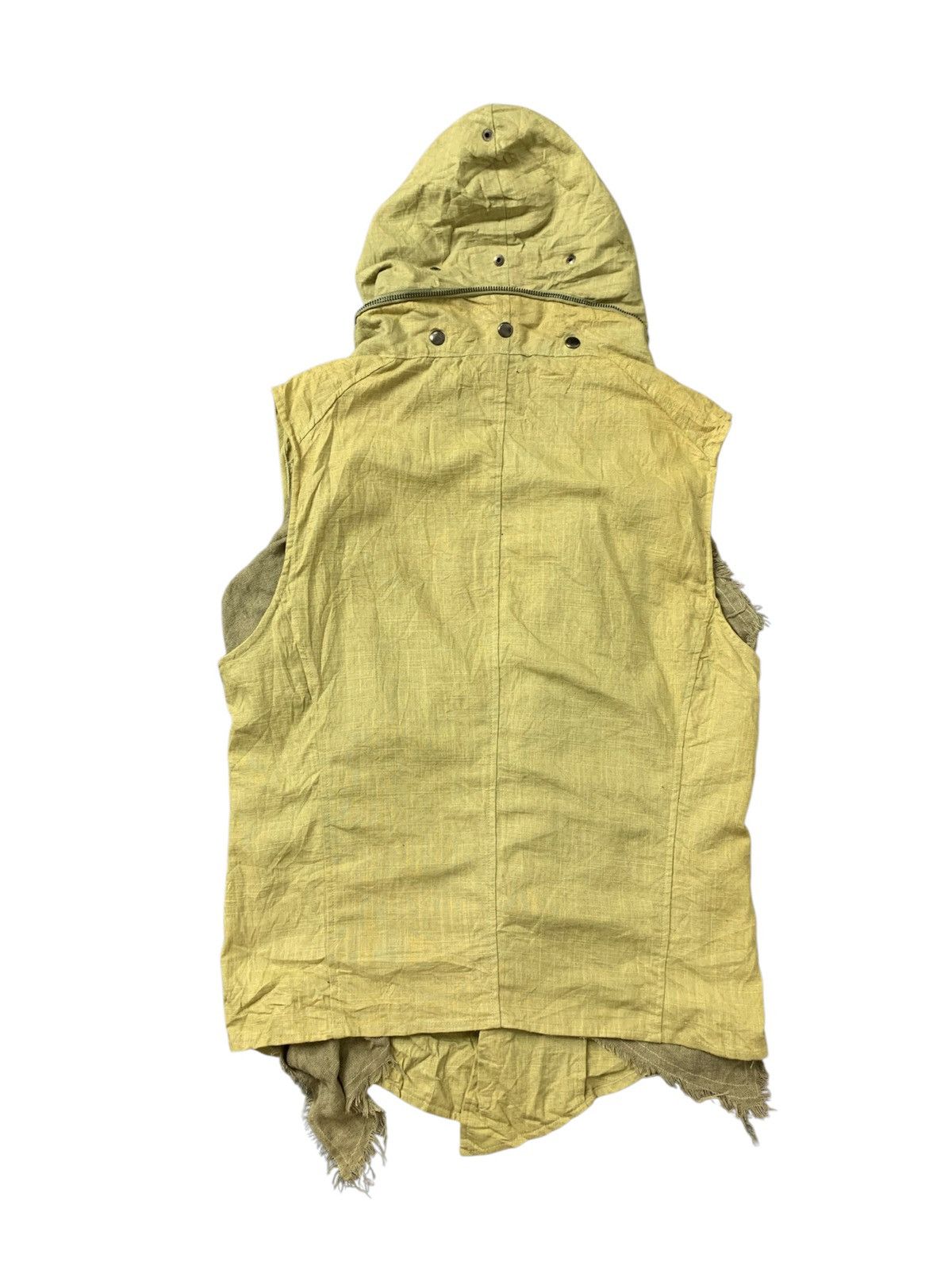 Le Grande Bleu (L.G.B.) Japanese Brand Semantic Design Gimmick Linen No Sleeve Size US S / EU 44-46 / 1 - 2 Thumbnail