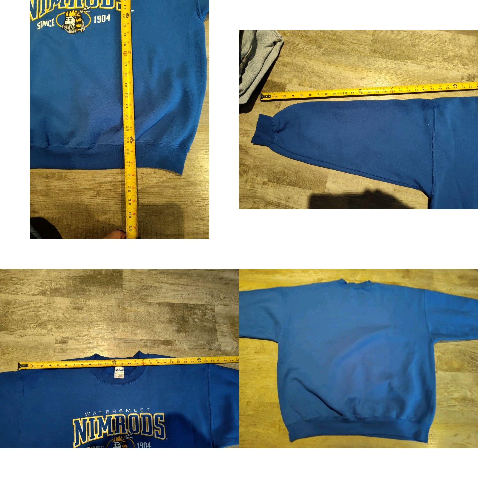 Gildan Vintage Watersmeet Nimrods Sweatshirt Crewneck Men's XL Blue Y2K ESPN Commercial Size US XL / EU 56 / 4 - 8 Thumbnail