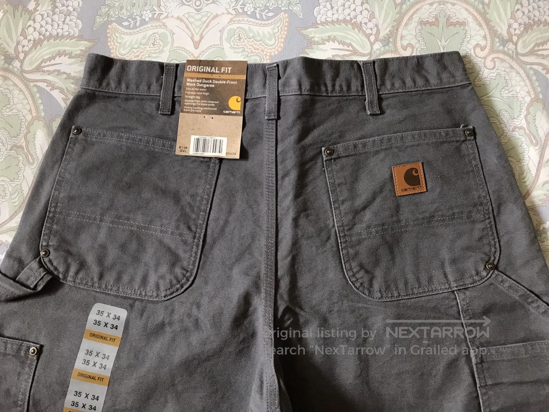 Carhartt Carhartt B136 Canvas Work Pants. Size US 35 - 5 Thumbnail