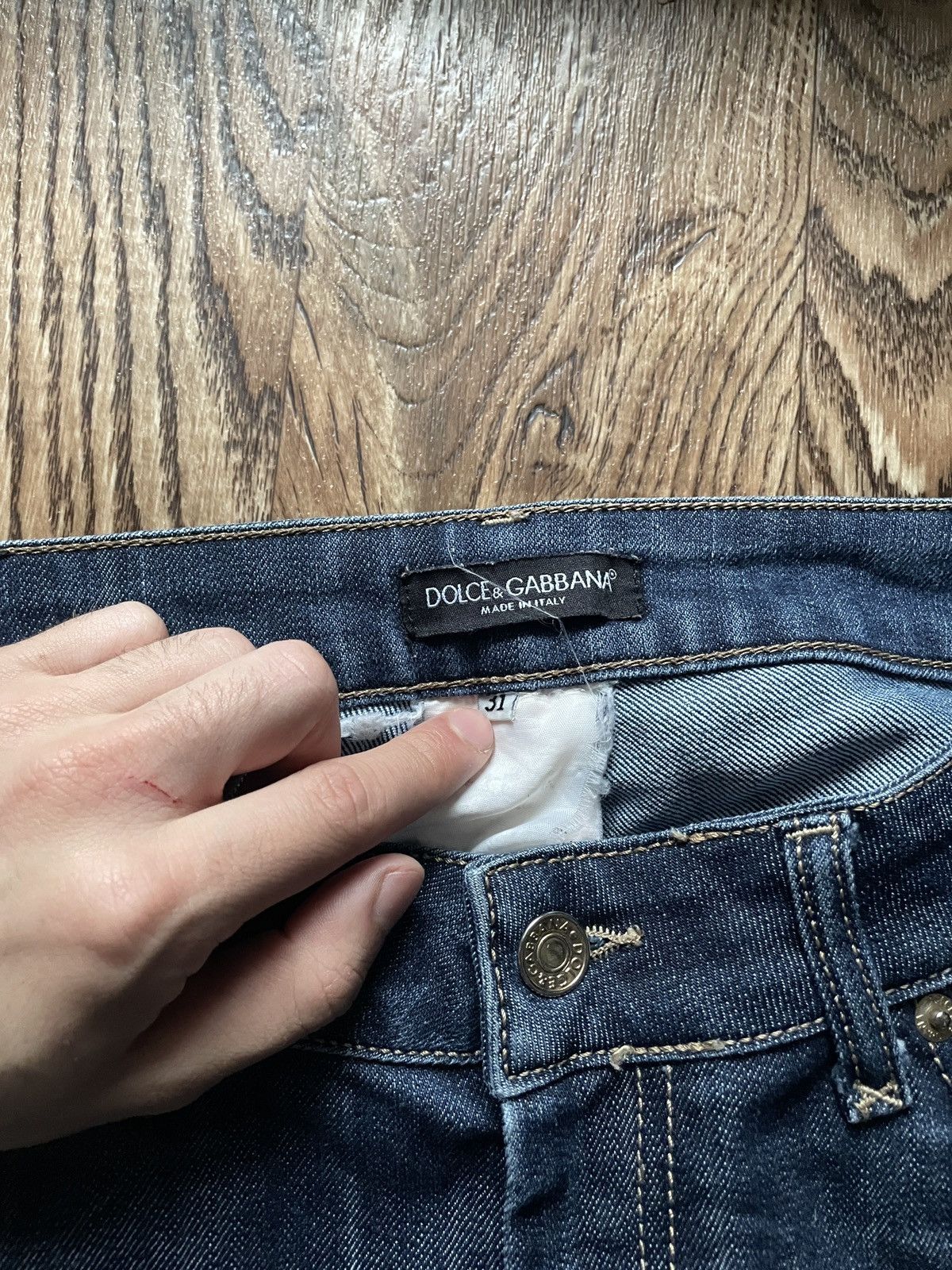Dolce & Gabbana Vintage Dolce&Gabbana Baggy Jeans Y2K 31 Size US 31 - 3 Thumbnail