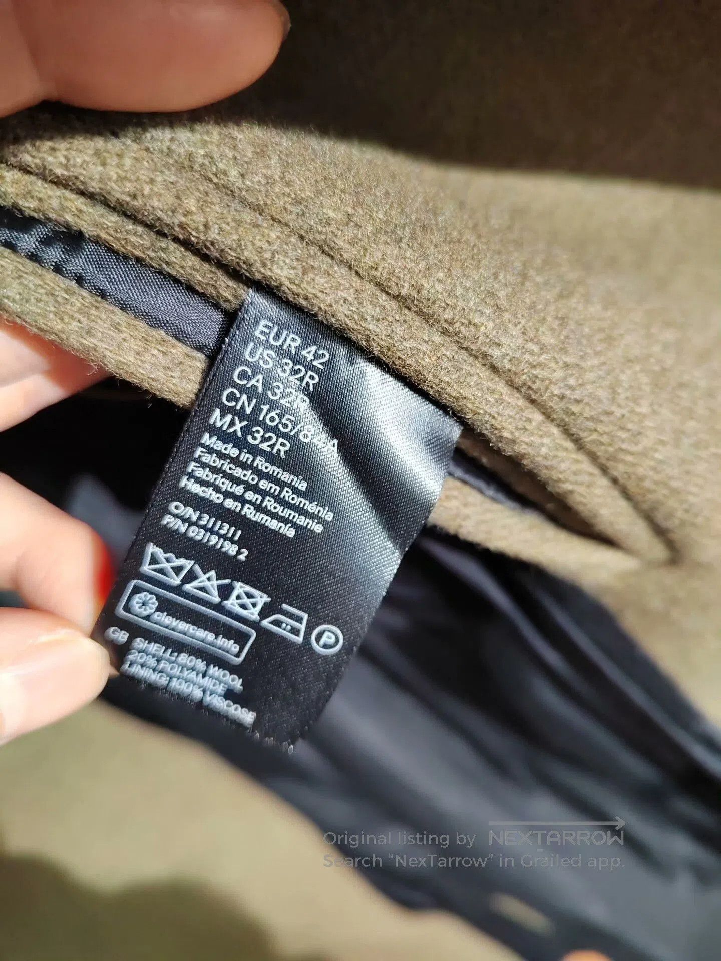 Balmain Balmain x H&M Olive Green Coat. Size US XS / EU 42 / 0 - 8 Thumbnail