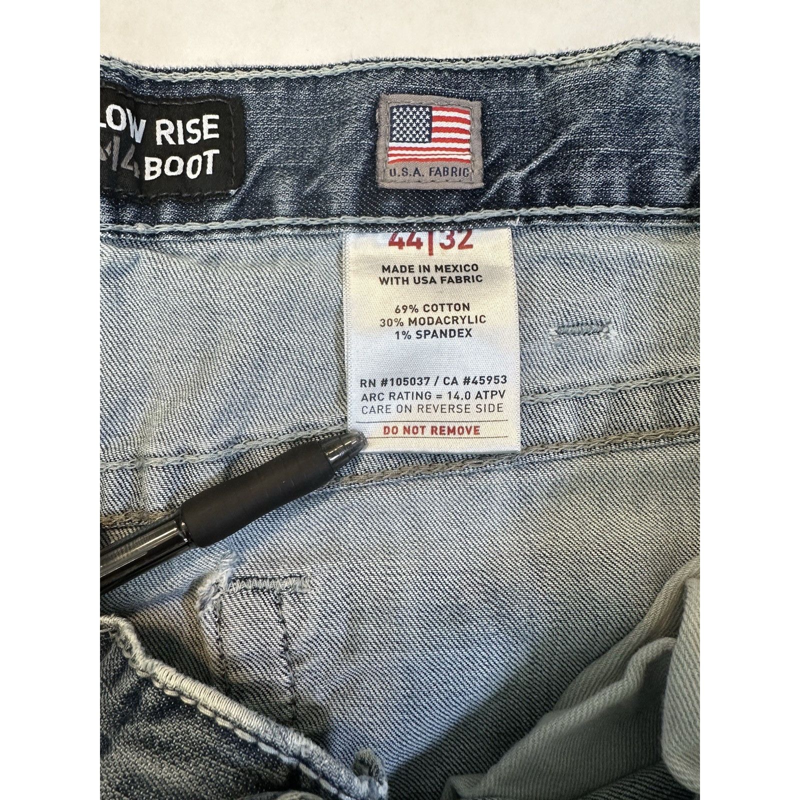 Ariat ARIAT FR Low Rise M4 Boot Jeans Blue 44/32 Flame Resistant Size US 44 / EU 60 - 3 Thumbnail