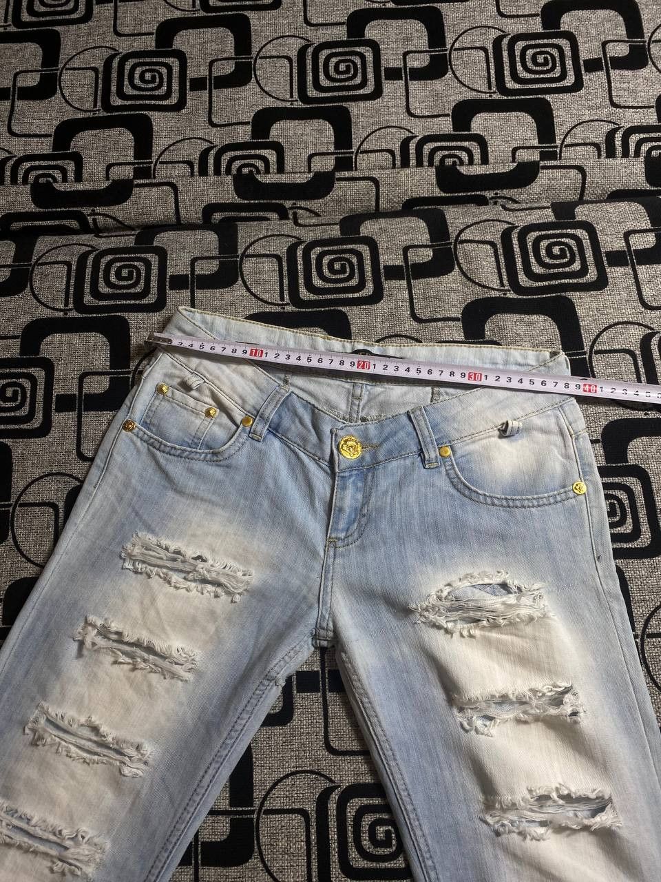 Other Crazy Crash Dirty Baggy Faded Jean Japan Avant Garde Style Size US 30 / EU 46 - 13 Thumbnail
