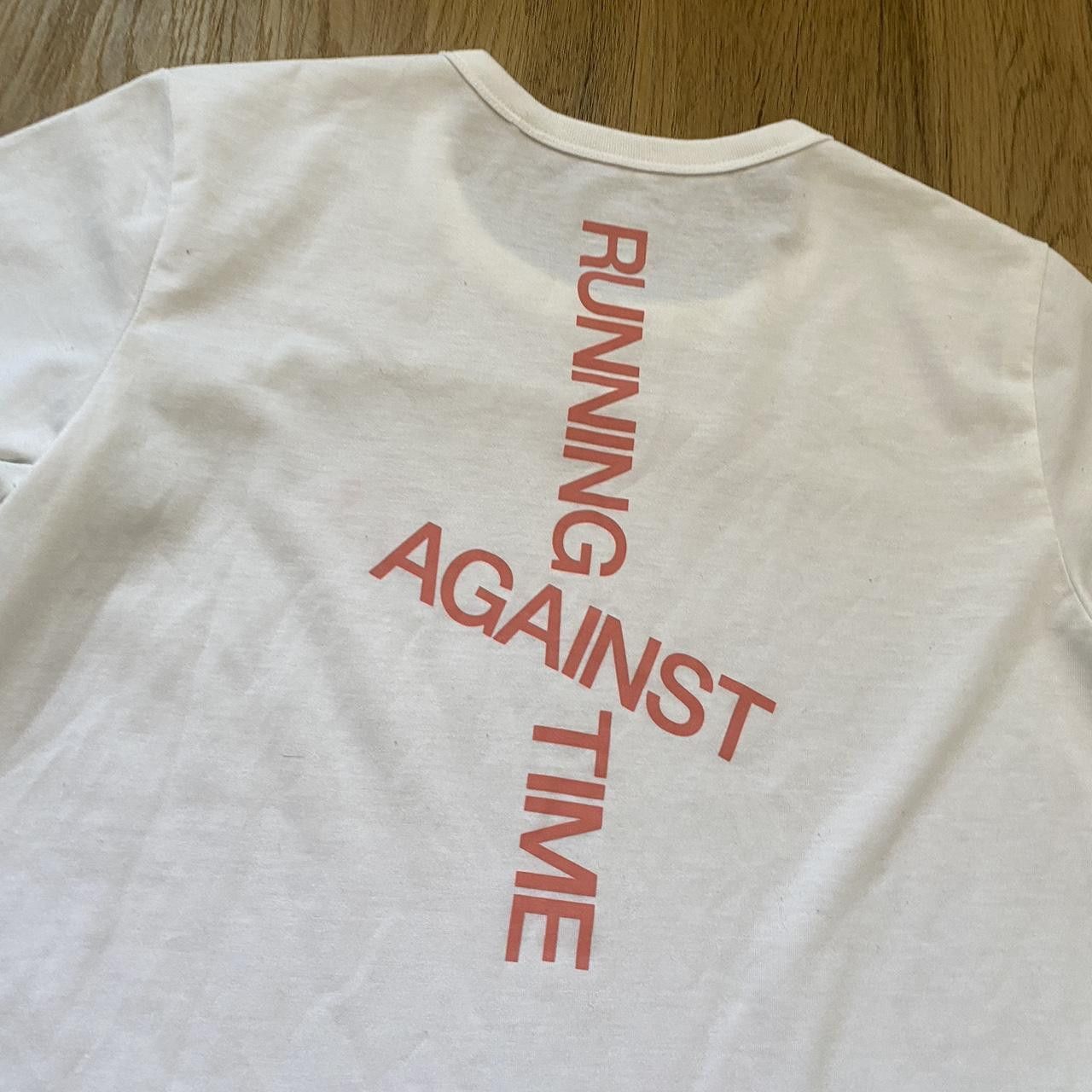 Uniqlo Uniqlo Sprzny White and pink cycling t-shirt Size US M / EU 48-50 / 2 - 4 Thumbnail
