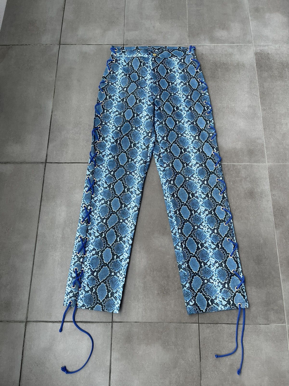 Other !DS! SS23 Nikolaj Storm Angelo Snake Skin Pattern Pants Size US 30 / EU 46 - 8 Thumbnail