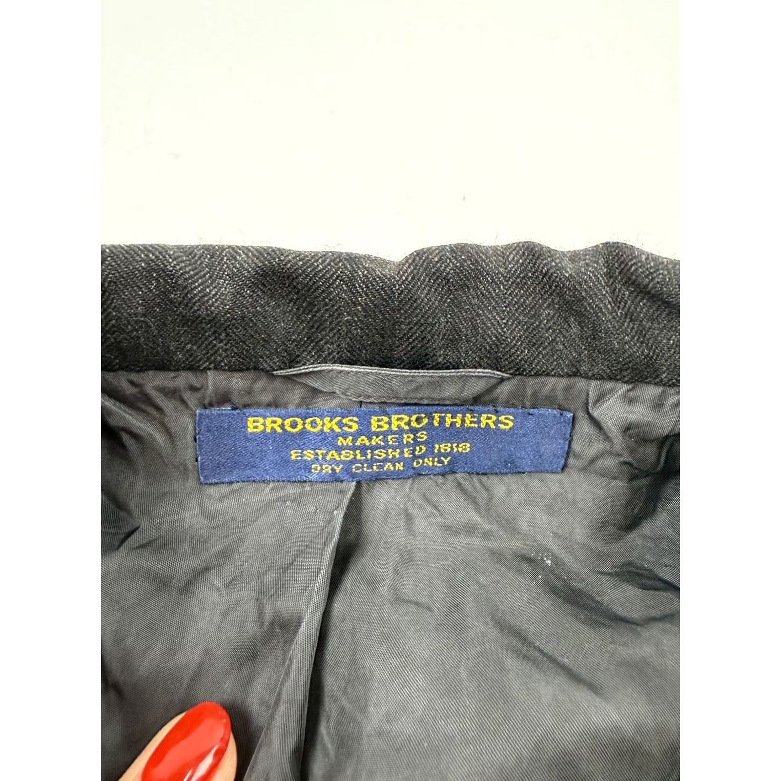 Brooks Brothers Brooks Brothers Blazer Sport Coat Jacket Mens 41R Gray 3 Button Notch Lapel Size 42R - 5 Thumbnail