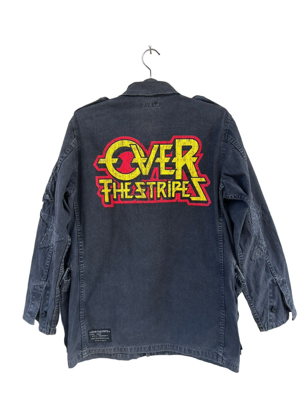 OVER THE STRiPES Vintage OverTheStripes Japan Ozzy Artwork Fade Black Jacket Size US L / EU 52-54 / 3 - 14 Thumbnail