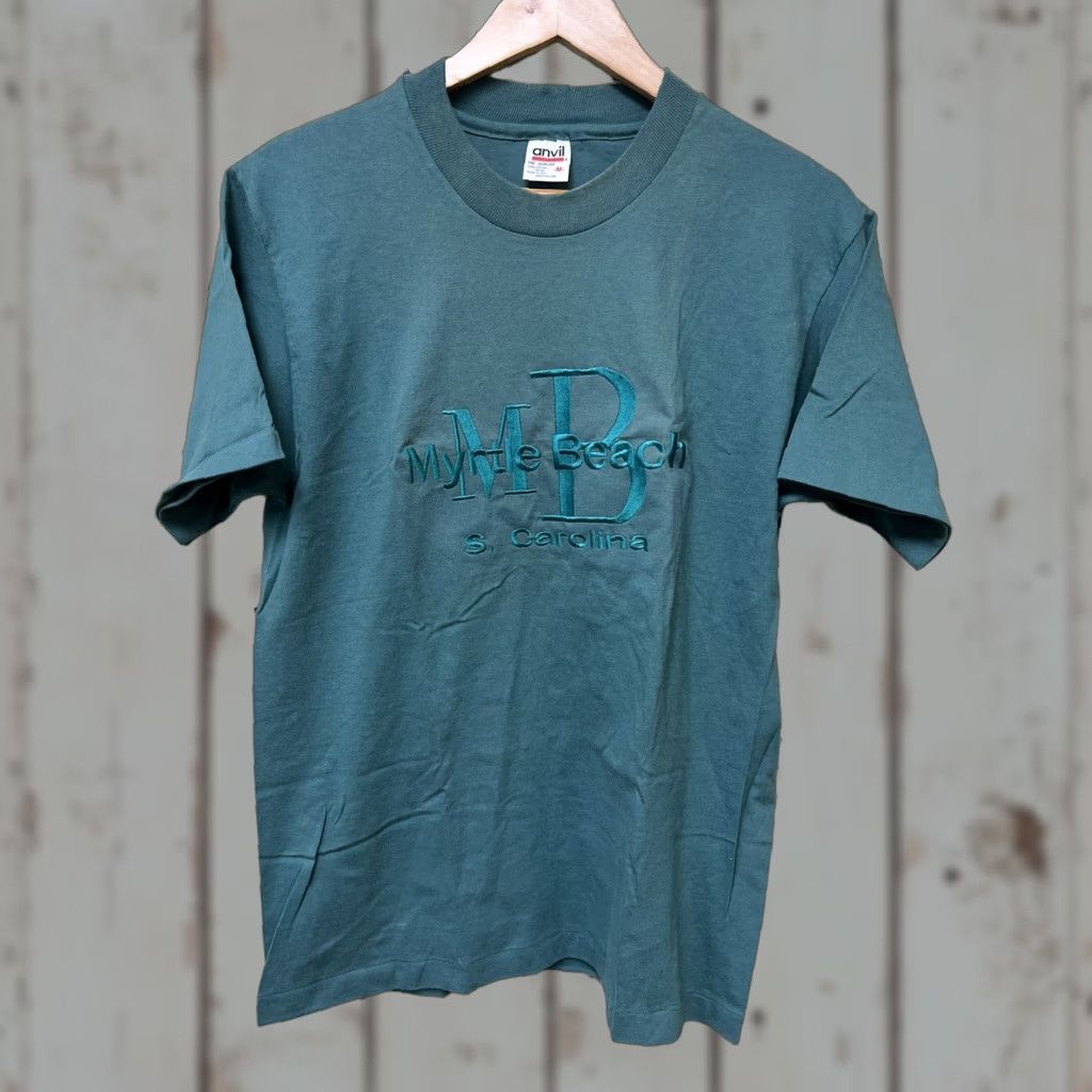 Vintage VINTAGE Myrtle Beach South Carolina Embroidered Single Stitch Shirt Medium Size US M / EU 48-50 / 2 - 1 Thumbnail