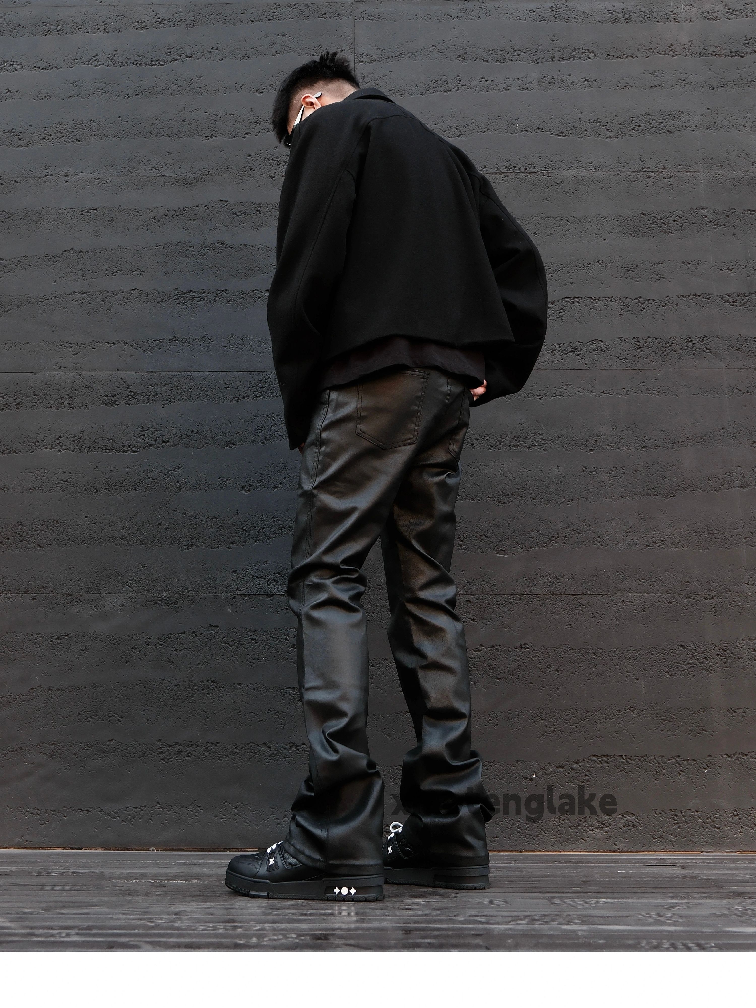 Designer × Jean × Vintage wax punk grunge bootcut flared hiphop jeans Size US 32 / EU 48 - 2 Thumbnail