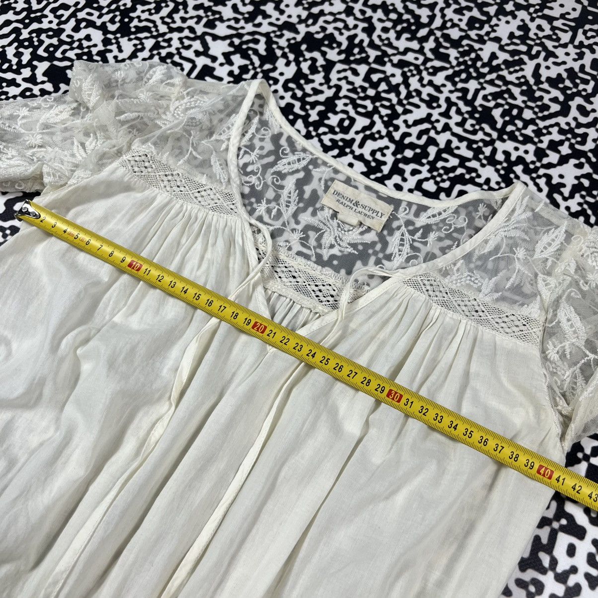 Denim & Supply Ralph Lauren Vintage Y2K Denim & Supple Ralph Lauren Lace Boho Mini Dress Size S / US 4 / IT 40 - 20 Thumbnail