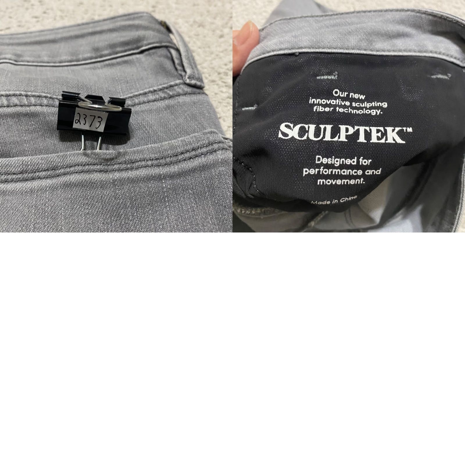 Athleta Athleta Jeans Womens Skinny Mid Rise Inseam 29" Gray Size 6 Denim Cotton Polyester Spandex Regular 28" Waist 8.5-10.5 in Size 28" / US 6 / IT 42 - 9 Thumbnail