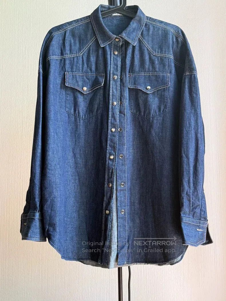 Brunello Cucinelli Brunello Cucinelli Denim Shirt. Size US L / EU 52-54 / 3 - 1 Thumbnail