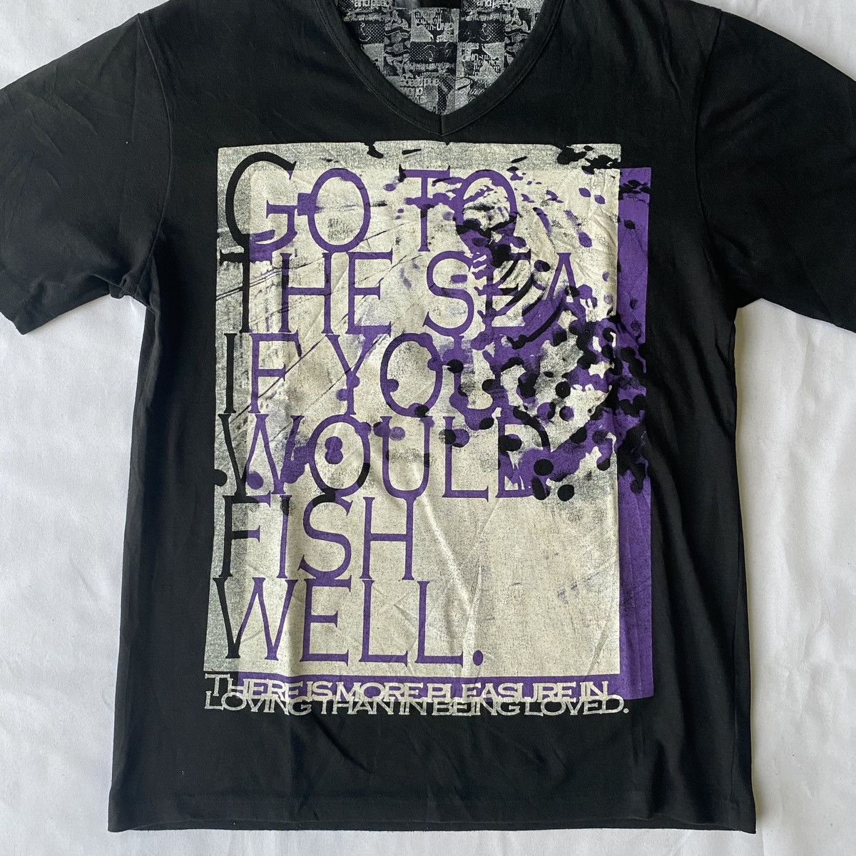 Beauty Beast × If Six Was Nine × Le Grande Bleu (L.G.B.) Japanese Poem Splatter Grunge Style Size US M / EU 48-50 / 2 - 4 Thumbnail