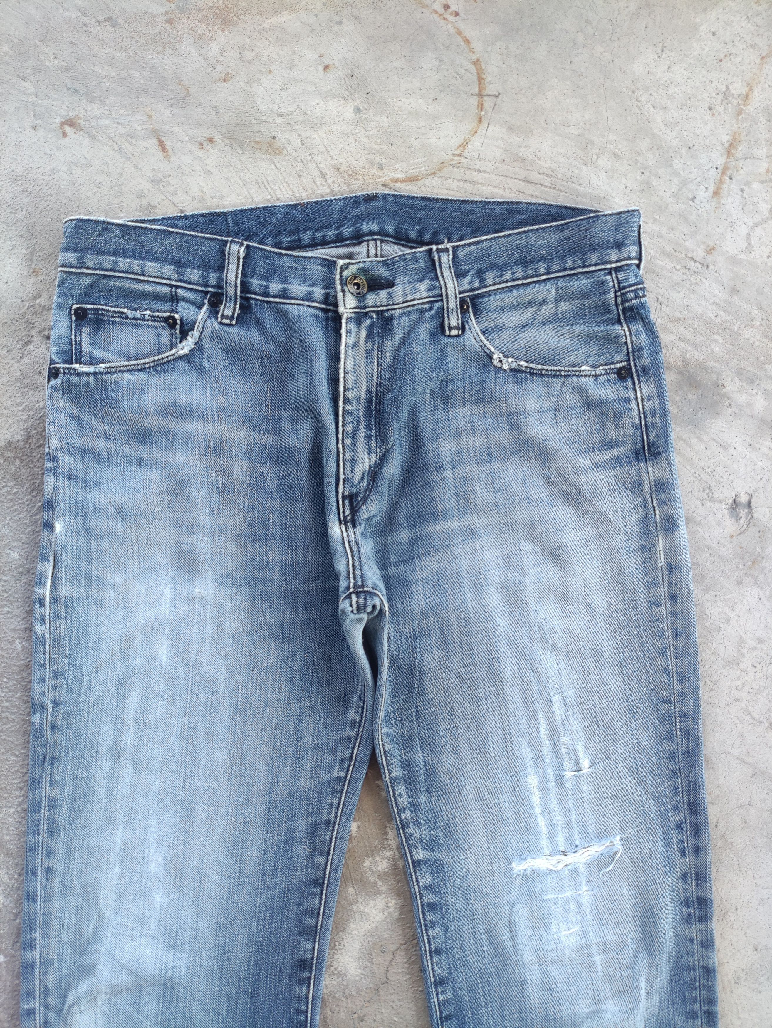 Japanese Brand Vintage Japanese Jean Distressed Faded Denim Pants Size US 36 / EU 52 - 3 Thumbnail