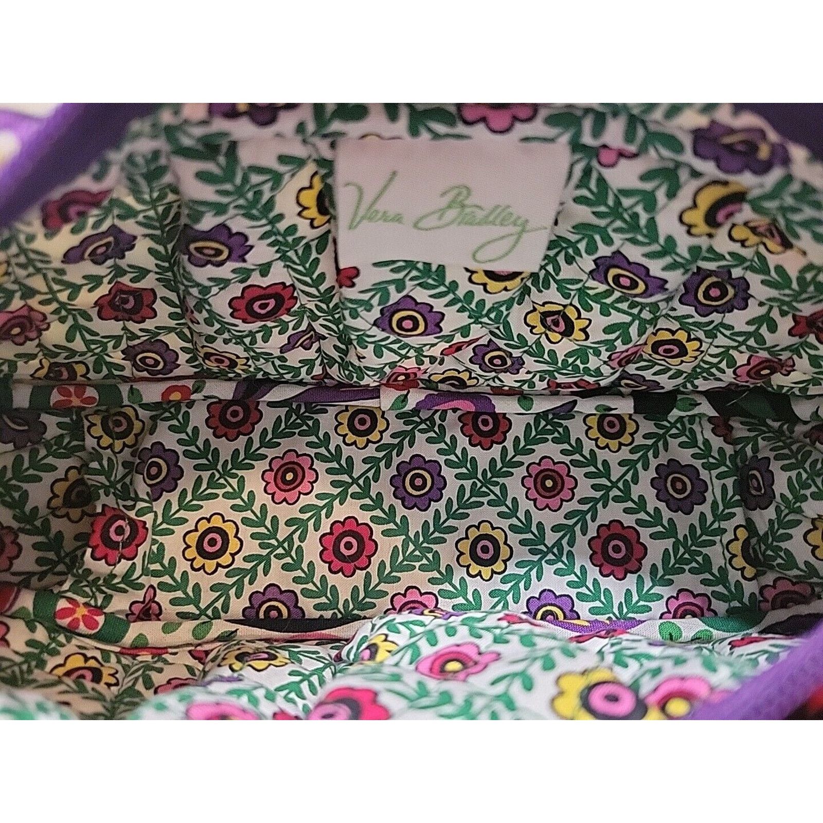 Vera Bradley Vera Bradley Zippered Quilted Crossbody Purse Viva La Vera Size ONE SIZE - 5 Thumbnail