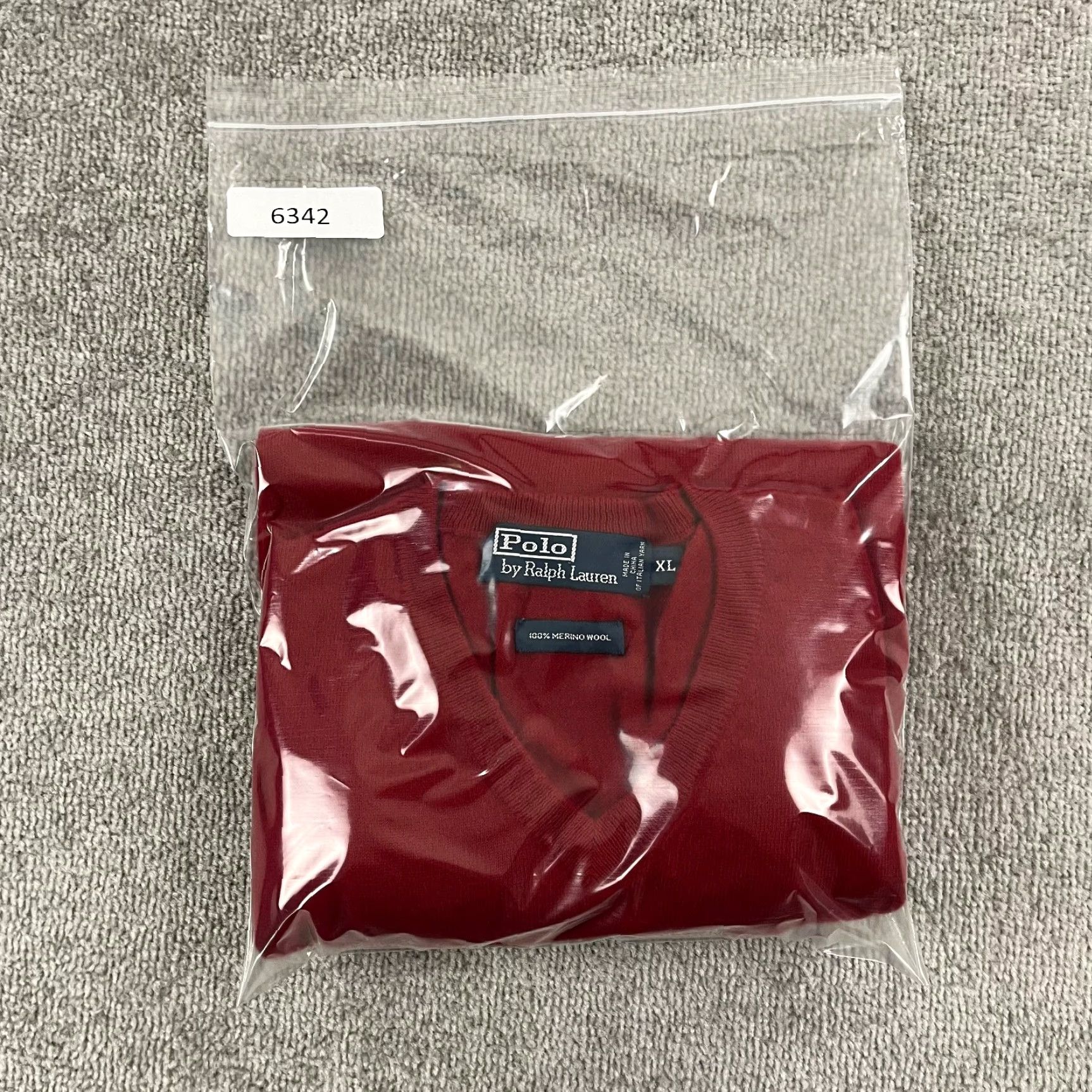 Polo Ralph Lauren Polo Ralph Lauren Sweater Mens XL Red Merino Wool V-Neck Pullover Jumper Preppy Size US XL / EU 56 / 4 - 8 Thumbnail