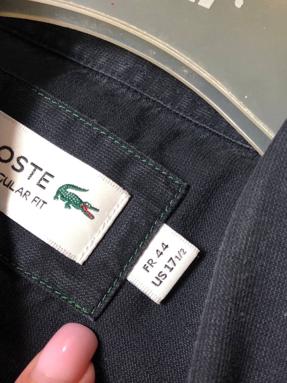 Lacoste Vintage short-sleeved shirt black Lacoste streetwear Size US S / EU 44-46 / 1 - 3 Thumbnail
