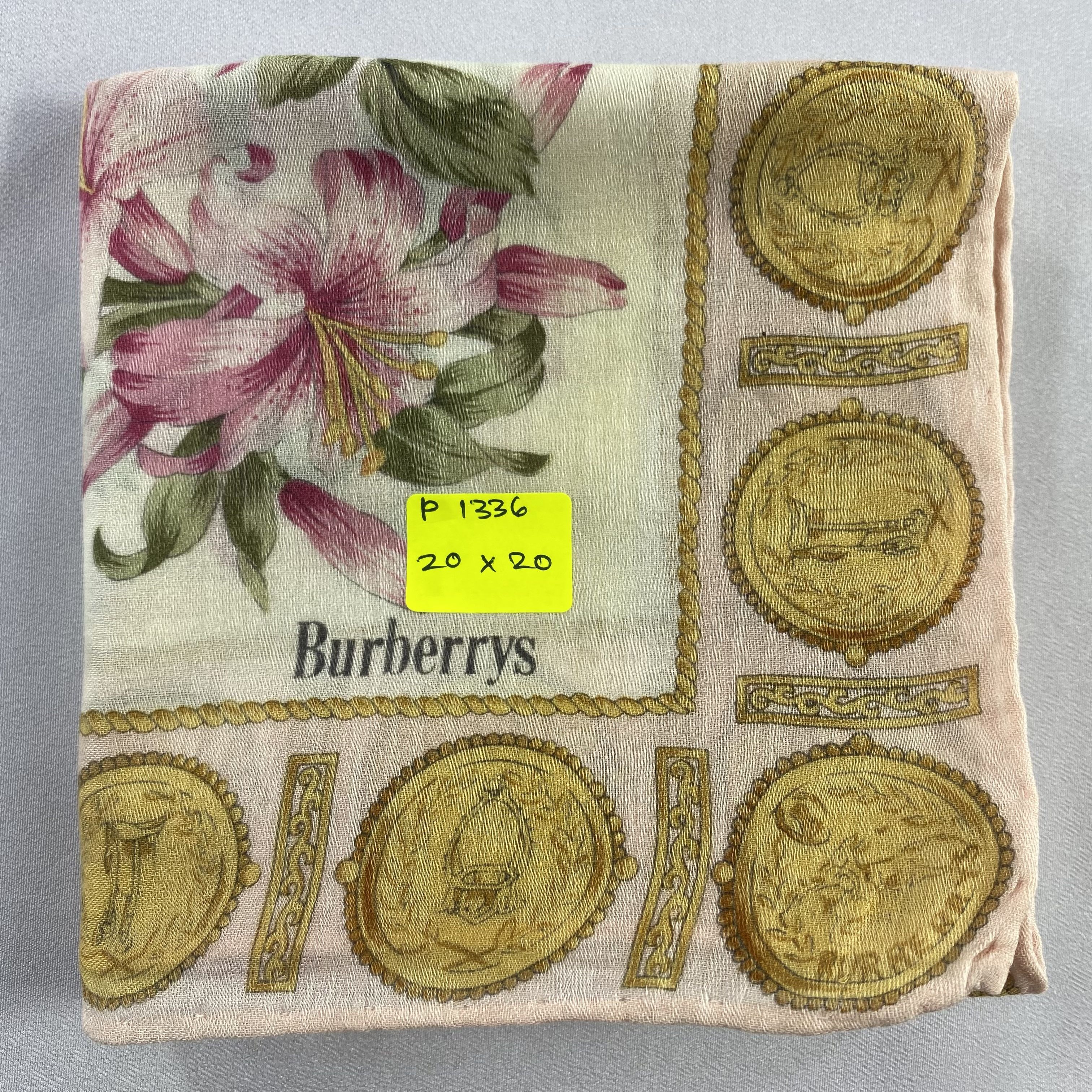 Burberry × Vintage Burberry Handkerchief / Neckerchief / Bandana-P1336 Size ONE SIZE - 5 Thumbnail
