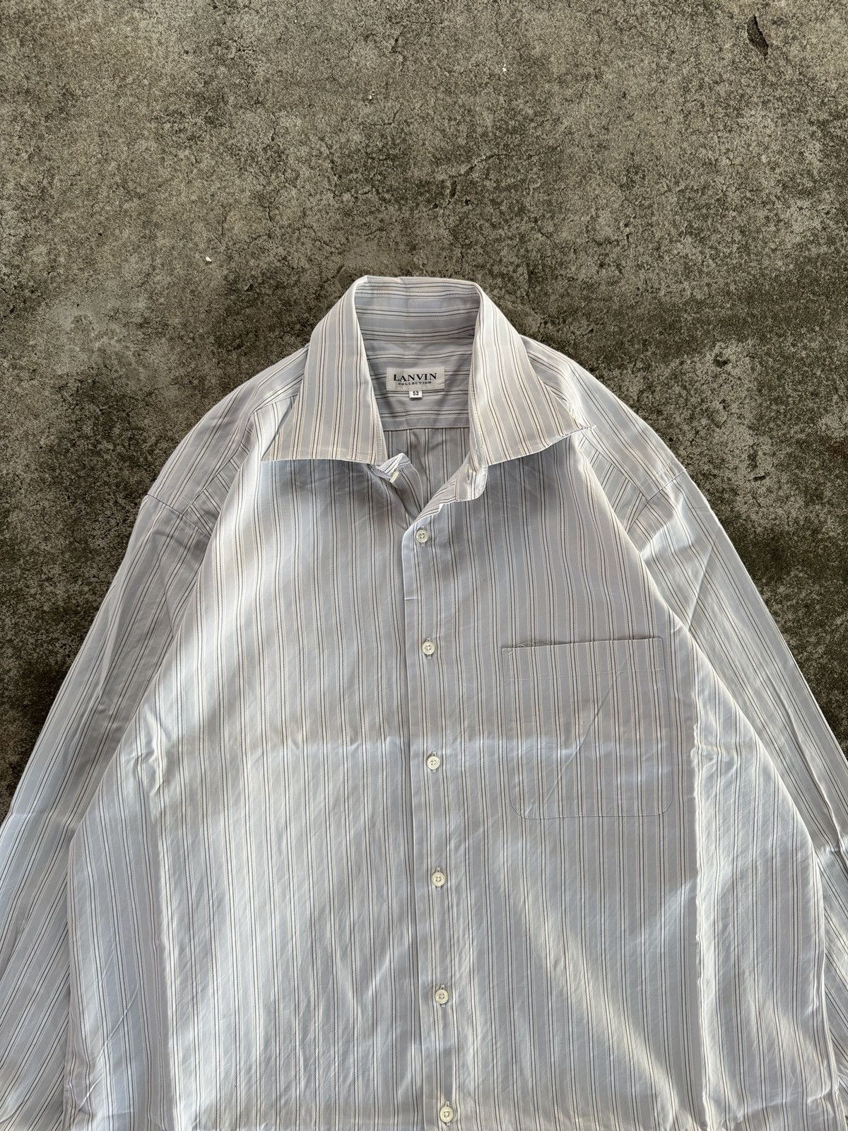 Lanvin Lanvin Striped Collection Shirts Button Ups Size US XXL / EU 58 / 5 - 2 Thumbnail
