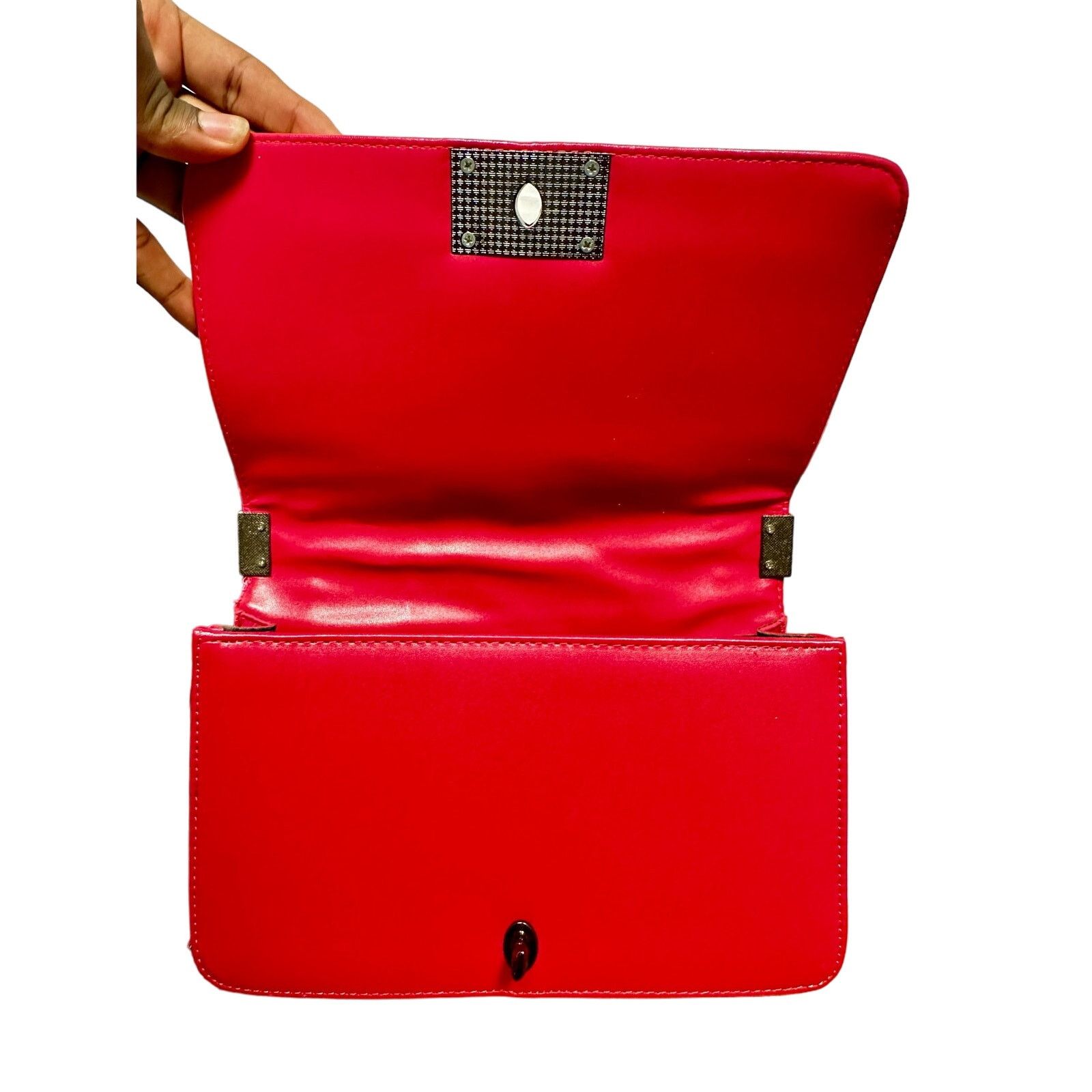 Other Bright red fuchsia leather quilted crossbody bag Size ONE SIZE - 4 Thumbnail
