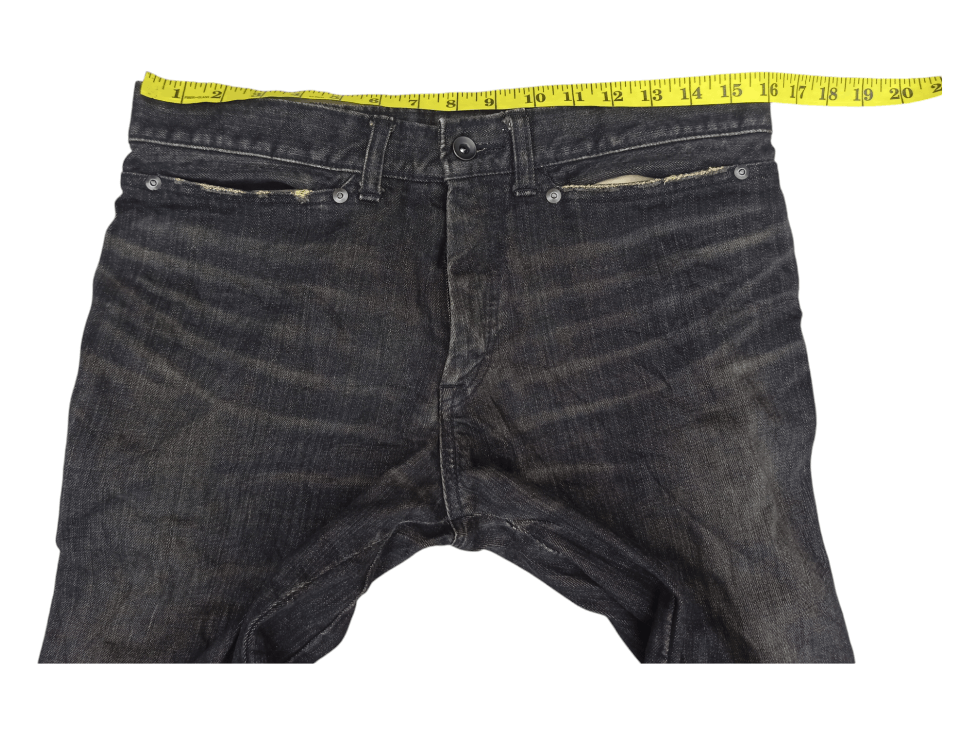 Japanese Brand Japanese Black Denim Lace Up Zipper Flared Jeans Size US 31 - 17 Thumbnail