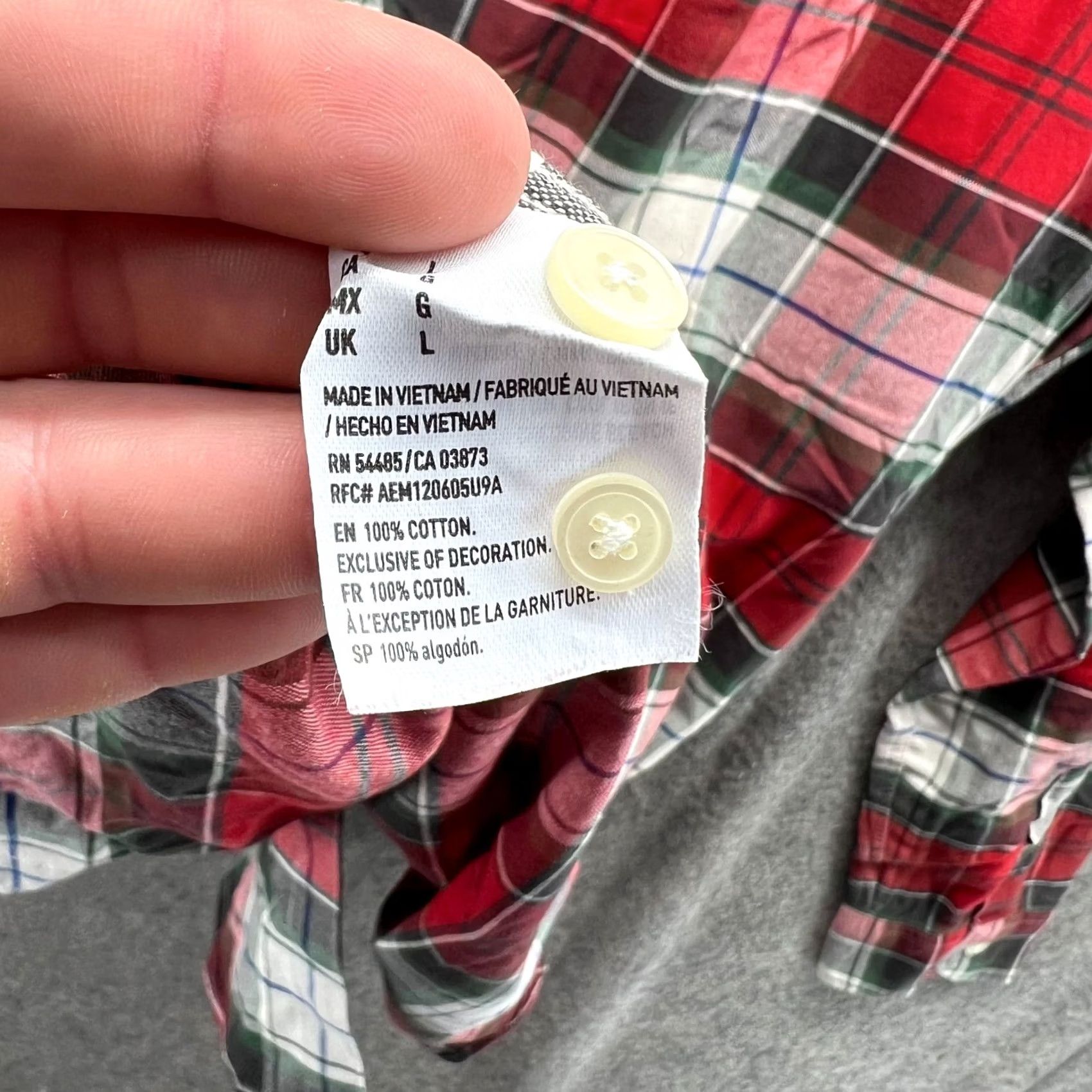 American Eagle Outfitters VINTAGE American Eagle Shirt Mens Large Red Plaid Flannel Cotton Shirt Size US L / EU 52-54 / 3 - 6 Thumbnail