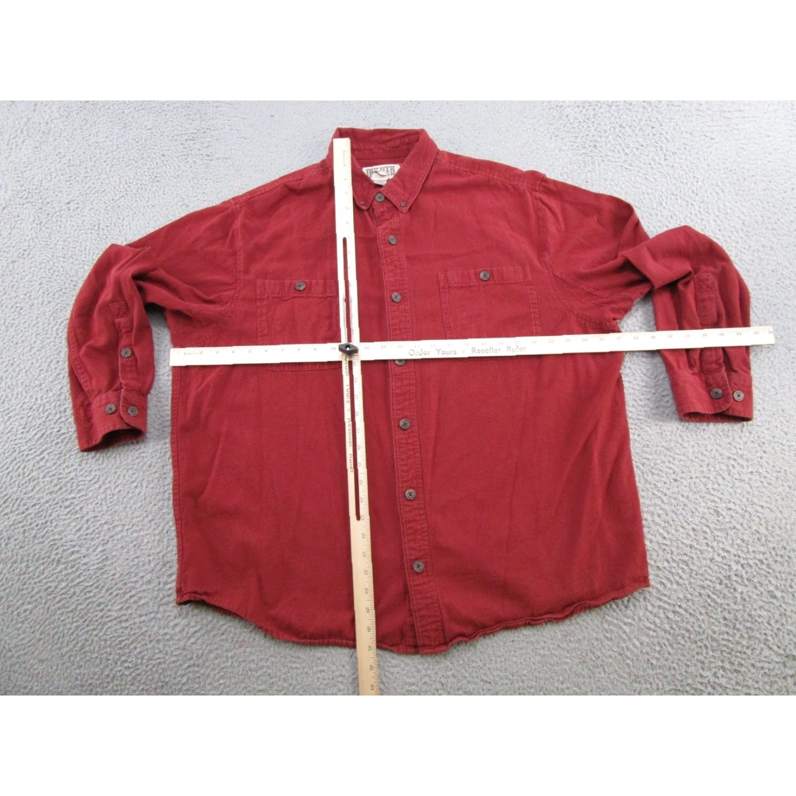 Duluth Trading Company Duluth Trading Co Men's Flannel Button-Down Shirt Red XL Cotton Pockets Heavy Plaid Casual Workwear Button-Up Size US XL / EU 56 / 4 - 3 Thumbnail