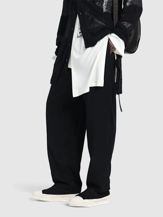 Yohji Yamamoto o1lsvrm0525 Low Top Lace-Up Sneakers in Black/White Size US 10 / EU 43 - 5 Thumbnail