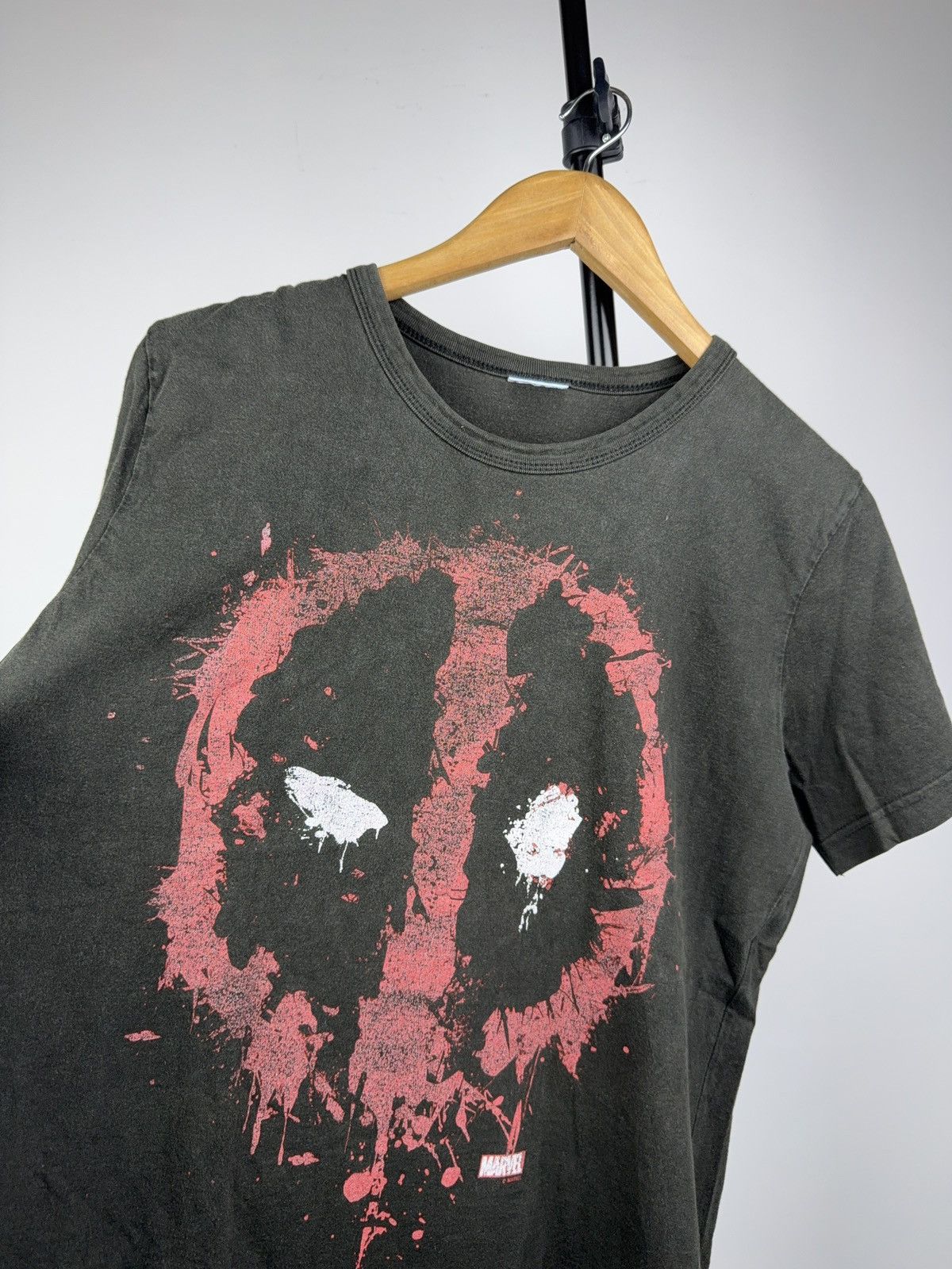 Marvel Comics 00s Marvel Deadpool Splatter Logo Tee Black Vintage Size US M / EU 48-50 / 2 - 5 Thumbnail