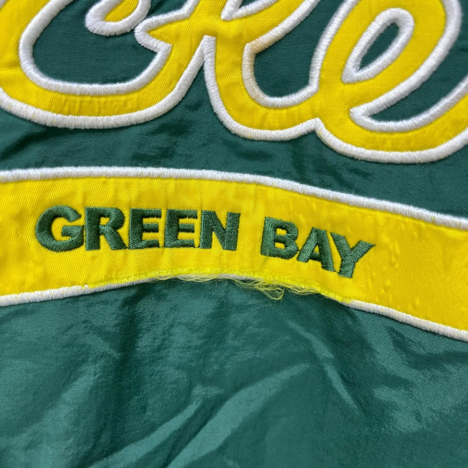 Designer Vintage 90s Green Bay Packers NFL Pullover Jacket Large Size ONE SIZE - 5 Thumbnail