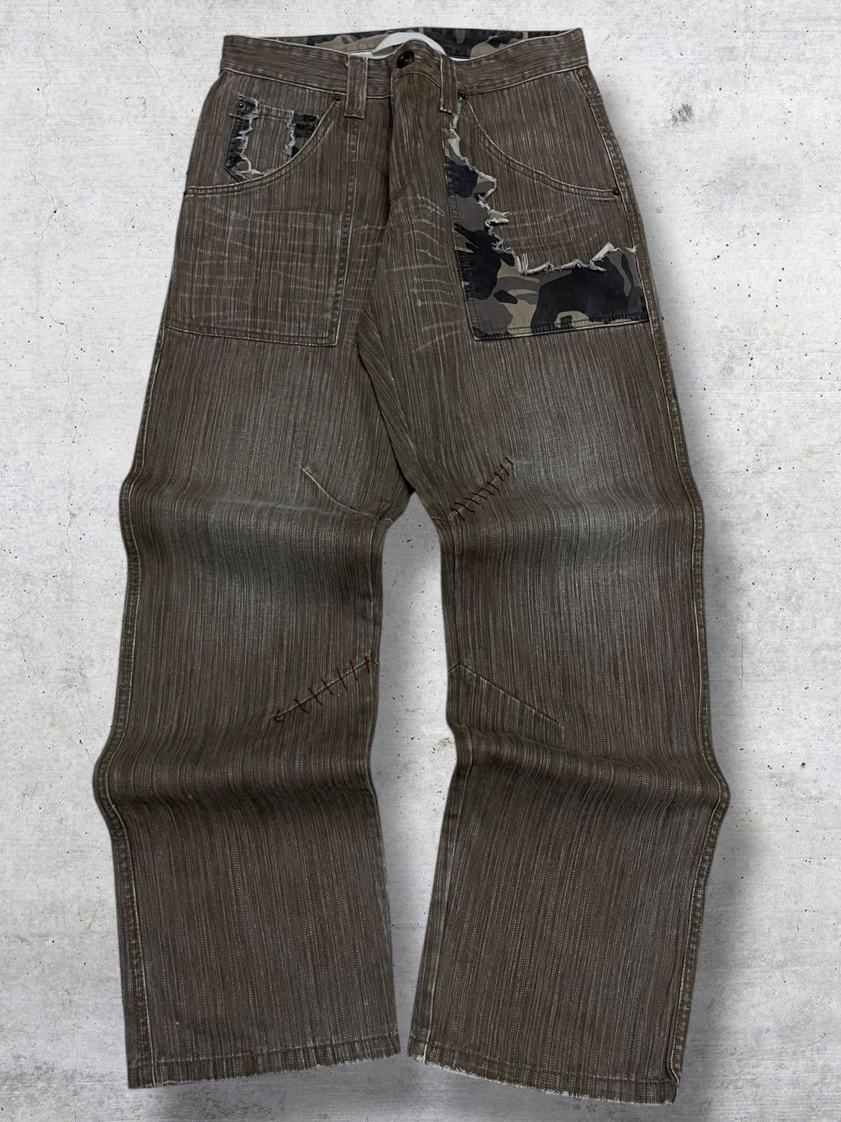 KMRii VINTAGE GUMU INTERNATIONAL OG JAPAN DESIGNER COMBAT DENIM Size US 30 / EU 46 - 1 Thumbnail