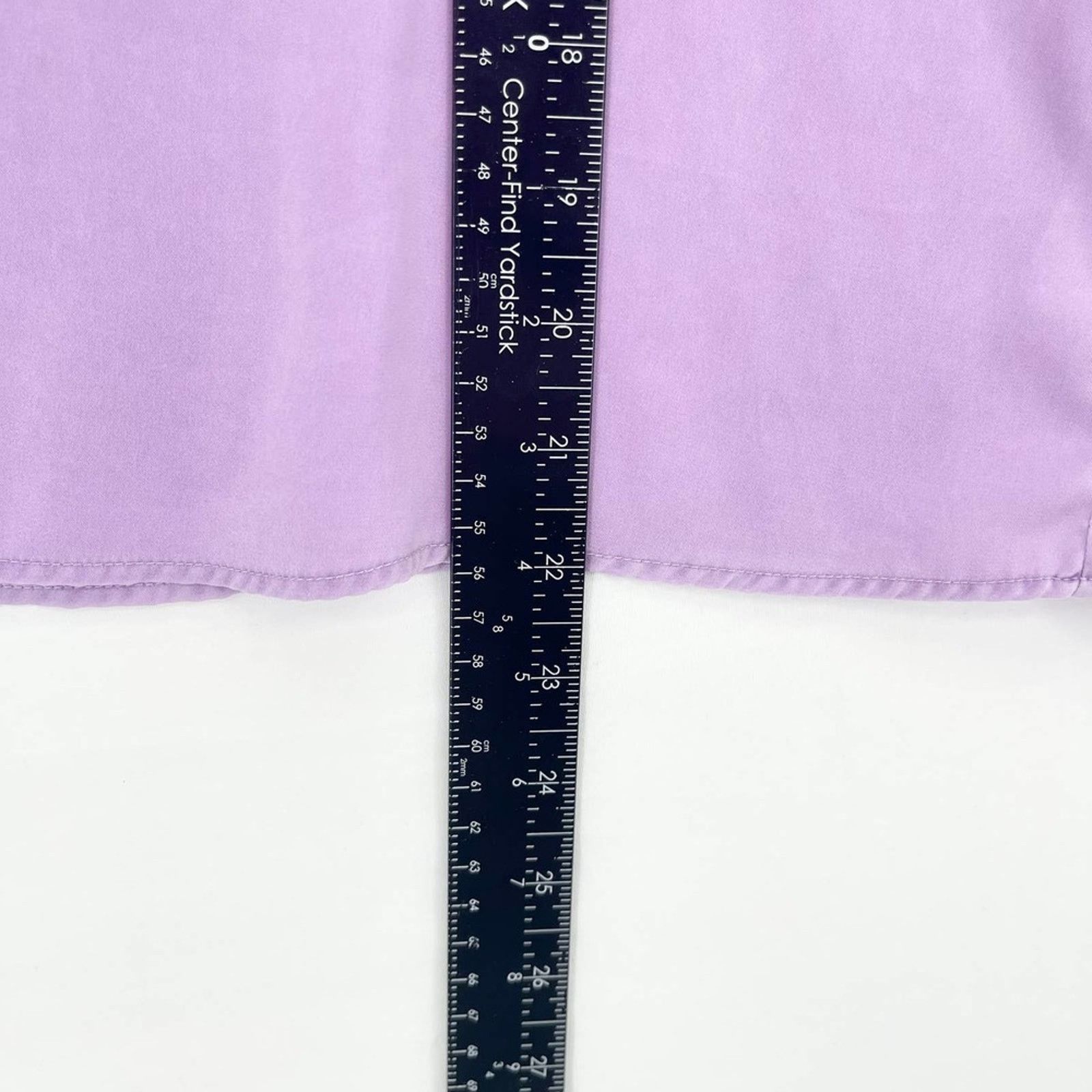 Zara Zara Purple Ruffle Sleeve Cropped Polyester Blouse Sz Small Size S / US 4 / IT 40 - 5 Thumbnail
