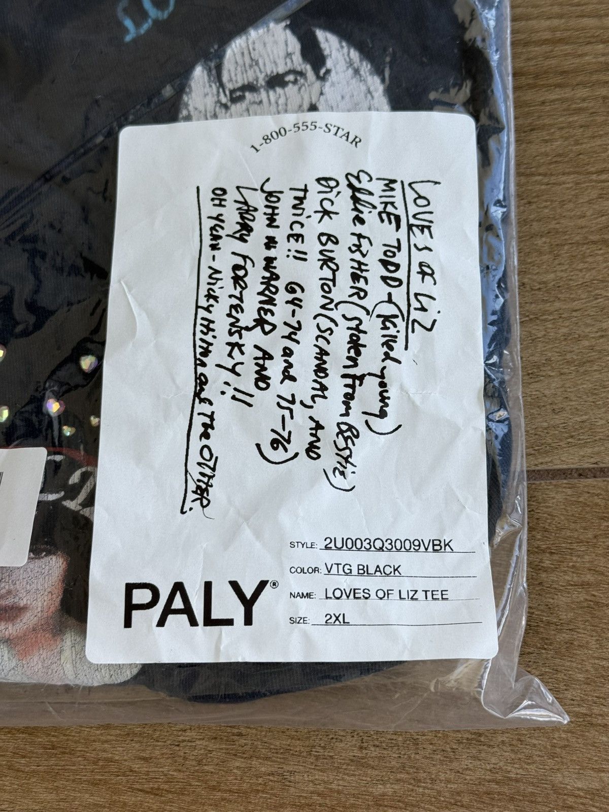 Paly Hollywood Paly Hollywood LOVES OF LIZ TEE Size US XXL / EU 58 / 5 - 13 Thumbnail