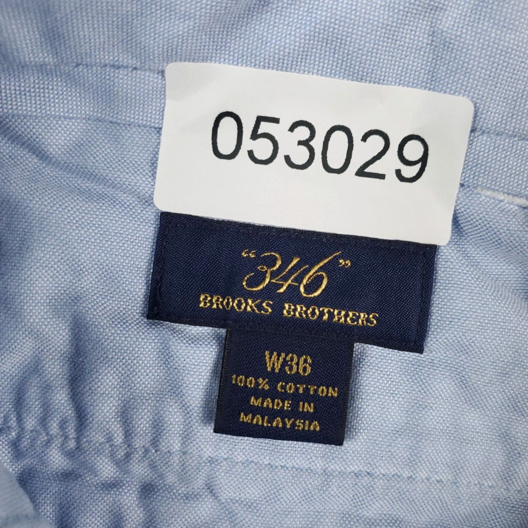 Brooks Brothers VINTAGE Brooks Brothers Shorts Mens Size 36 Chino Flat Front Blue Striped Cotton Casual Office Size US 36 / EU 52 - 8 Thumbnail