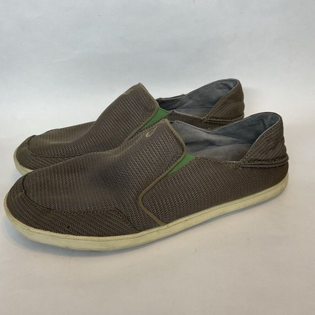Olukai OluKai Nohea Mesh Brown Lime Peel Loafer Shoes Men 13M Size US 13 / EU 46 - 1 Thumbnail
