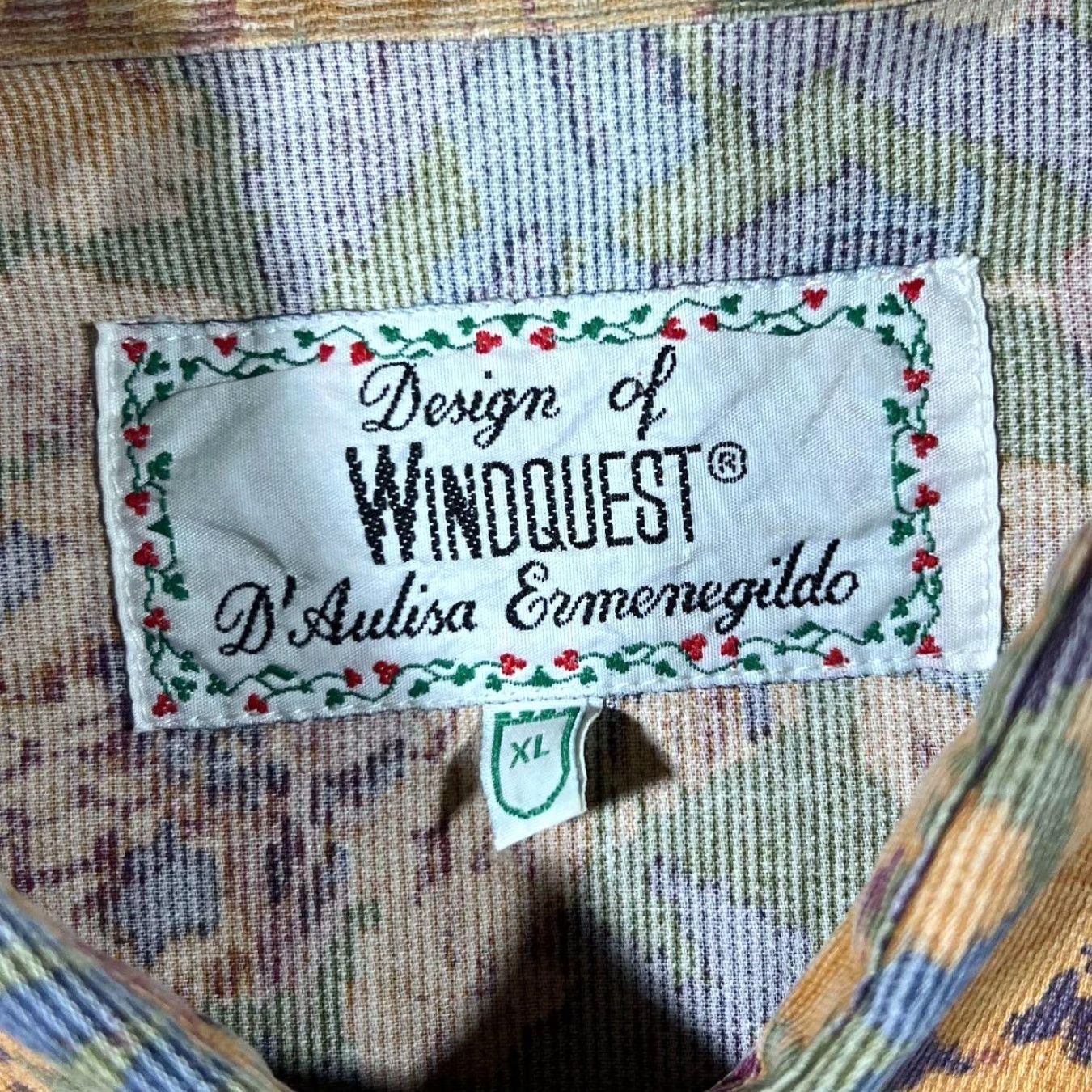 Vintage VINTAGE Windquest D'Aulisa Ermenegildo Floral Corduroy Western Popper Shirt XL Size US XL / EU 56 / 4 - 4 Thumbnail