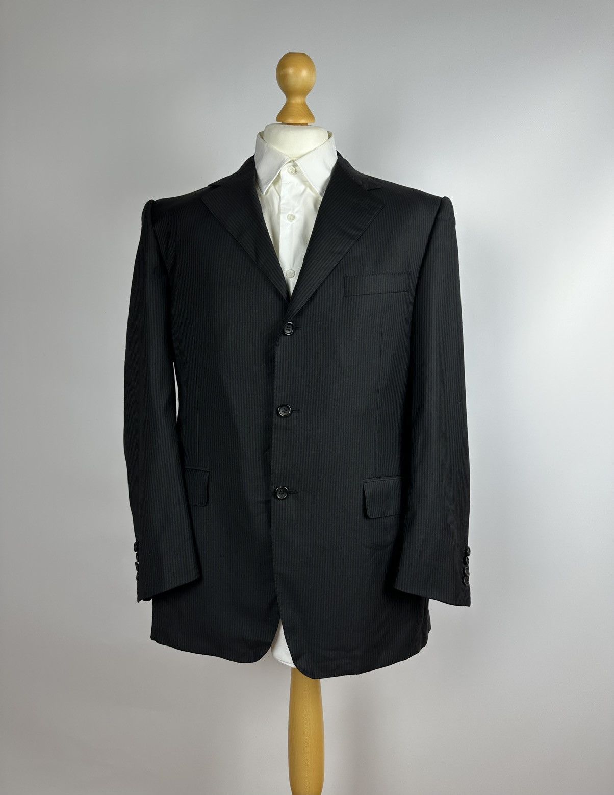 Canali Canali 100% Pure Wool 3 Button Italy Blazer Jacket Size 52R - 1 Thumbnail