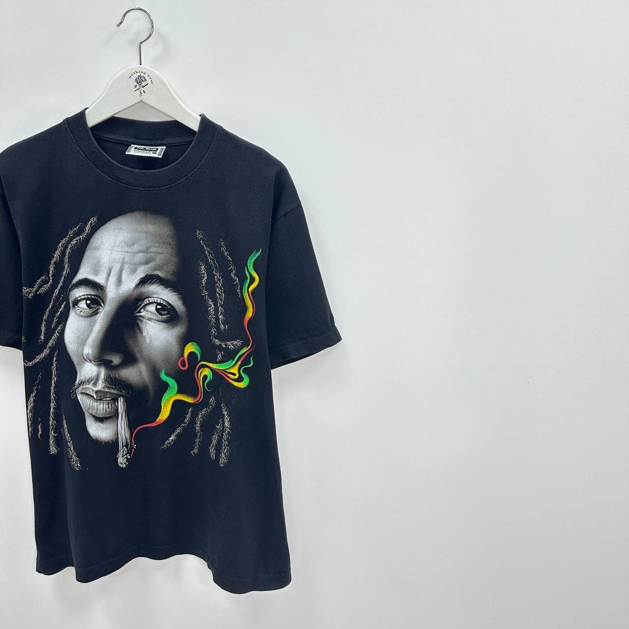 Bob Marley Vintage 90s Bob Marley Crying cigarette reggie tee joint y2k Size US L / EU 52-54 / 3 - 2 Thumbnail