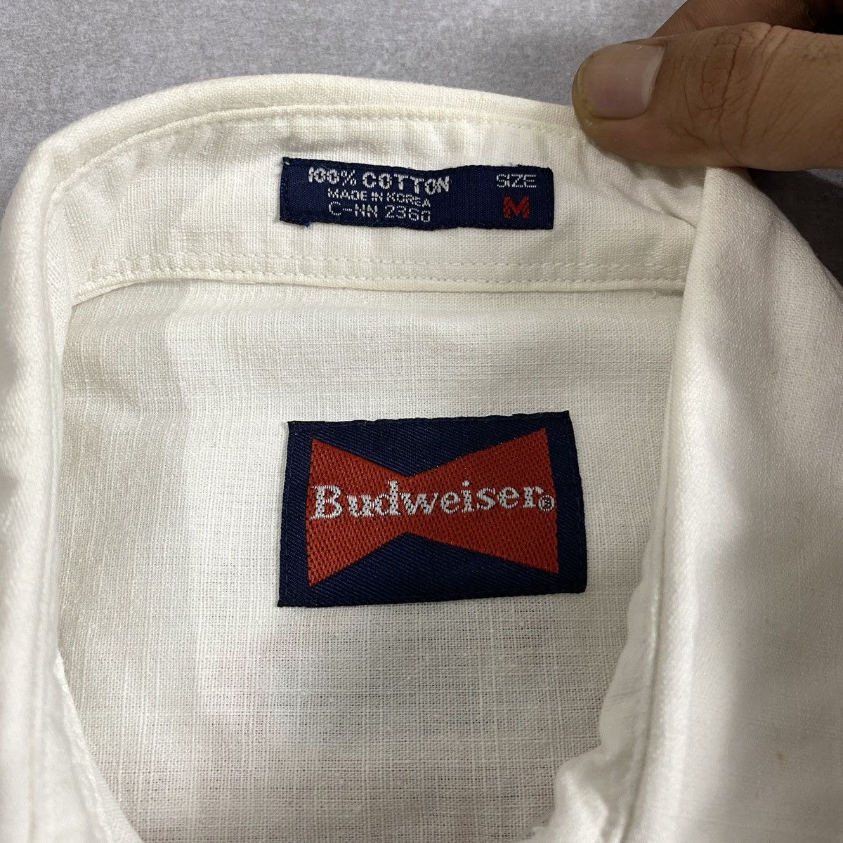 Budweiser Vtg 90’s Budweiser Double Pocket Shirt Size US M / EU 48-50 / 2 - 5 Thumbnail
