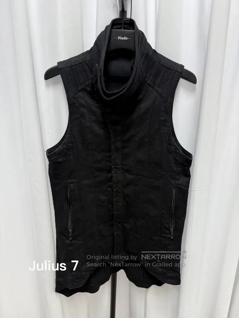 Julius Julius Waxed Denim Collar Vest Size US M / EU 48-50 / 2 - 1 Thumbnail