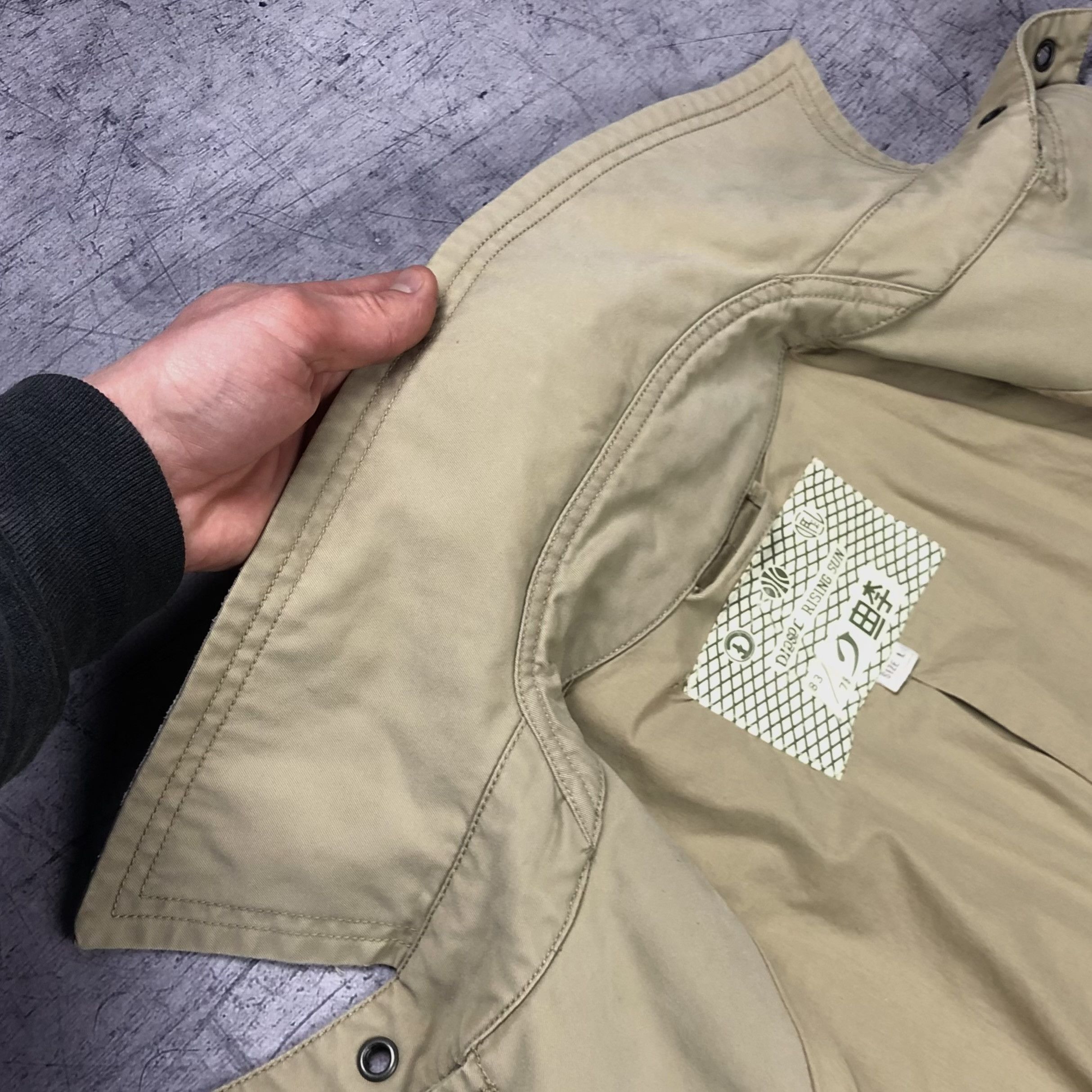 Diesel Y2K Diesel Jacket Rising Sun Avant Garde Size L / US 10 / IT 46 - 13 Thumbnail