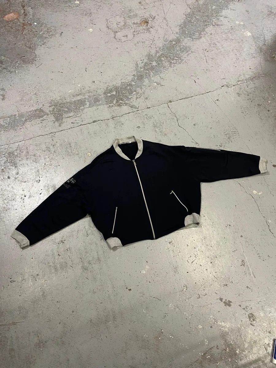 Marithe + Francois Girbaud 1990s Marithé et François Girbaud Navy & Grey Track Jacket Size US S / EU 44-46 / 1 - 6 Thumbnail