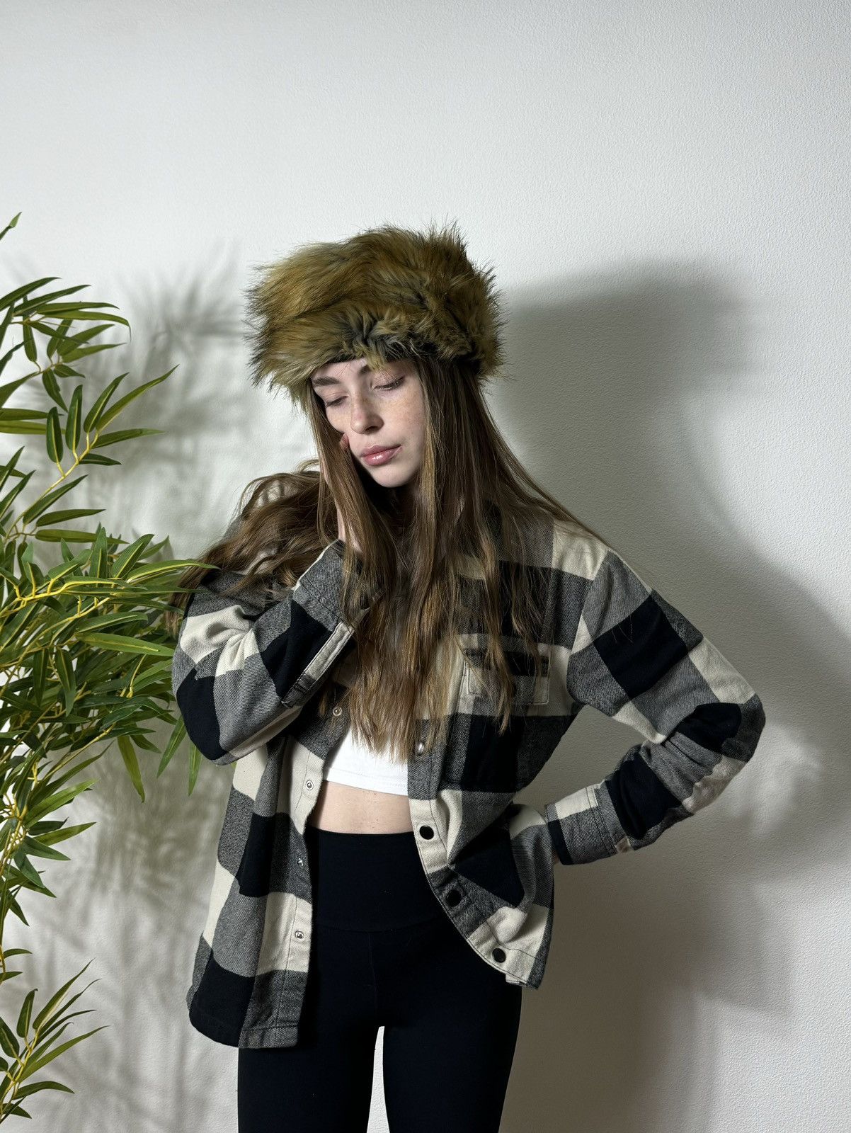 Vintage CUTE Y2K FLUFFY FUR MOHAIR VOLUME HEADBAND Size ONE SIZE - 2 Thumbnail