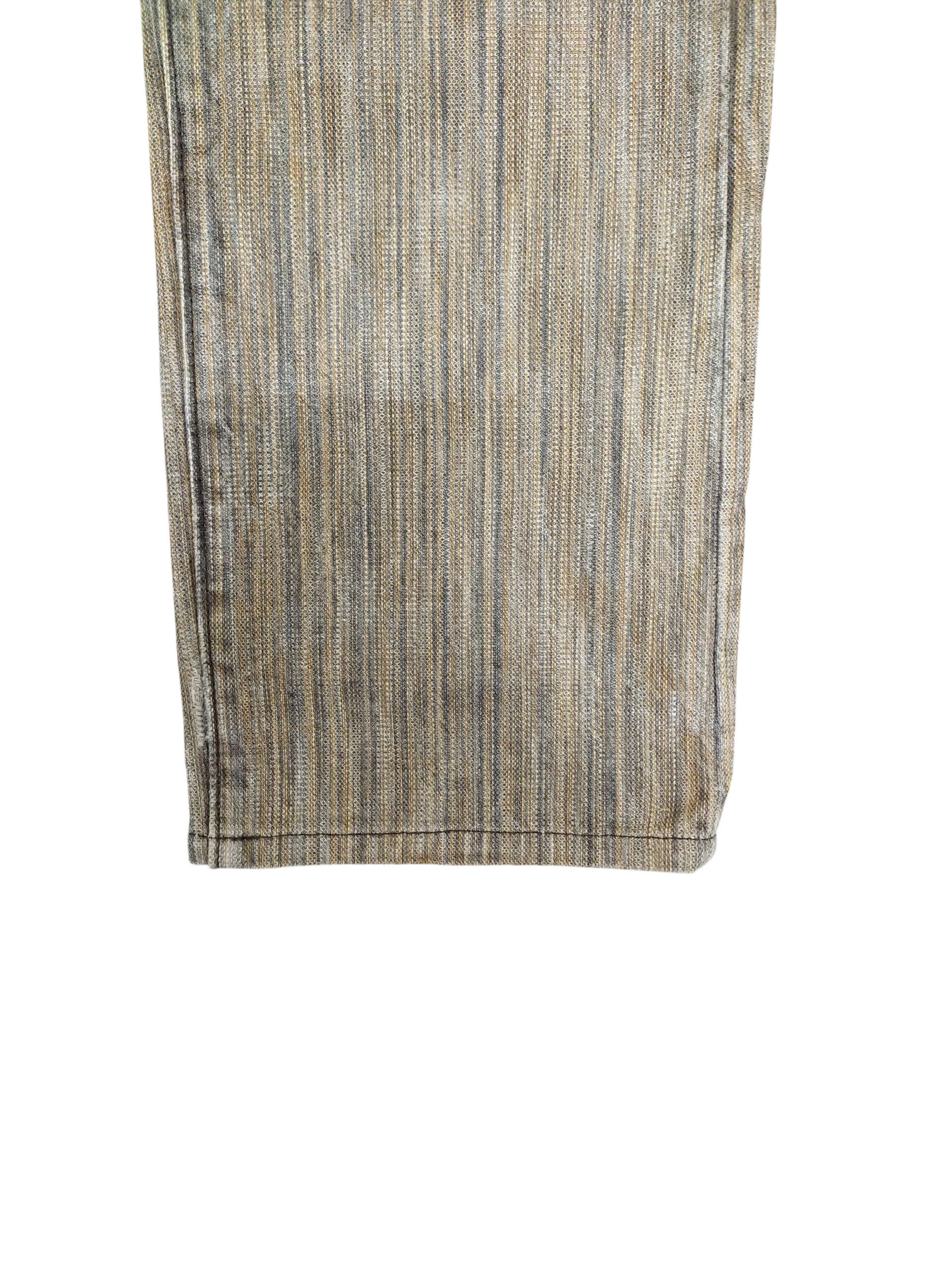 Comme des Garcons × Undercover Japanase Brand Wild Khakis Jeans - Rusty Striped Denim Size US 30 / EU 46 - 5 Thumbnail