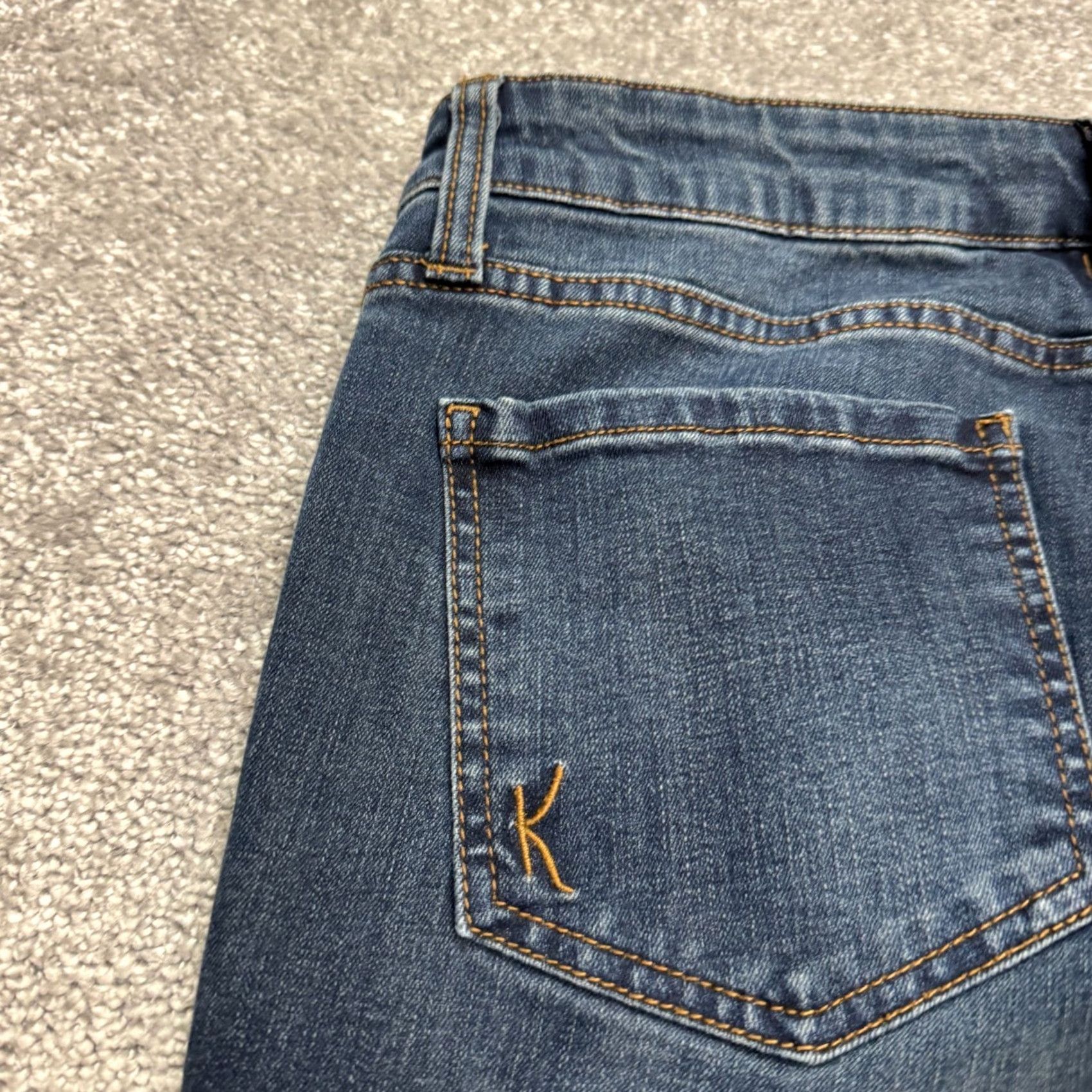 Vintage VINTAGE KUT from The Kloth Katy Jeans Women 6 Denim Blue Dark Wash Regular Stretch 5-Pocket Boyfriend Fit Womens Jeans Size 28" / US 6 / IT 42 - 5 Thumbnail