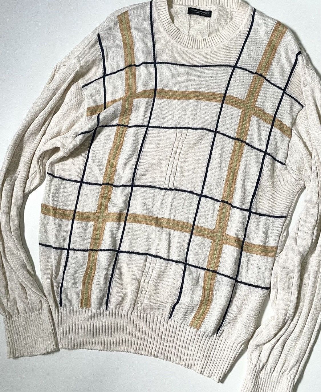 Comme des Garcons Vintage cdg homme plus knitted striped sweater Size US M / EU 48-50 / 2 - 2 Thumbnail