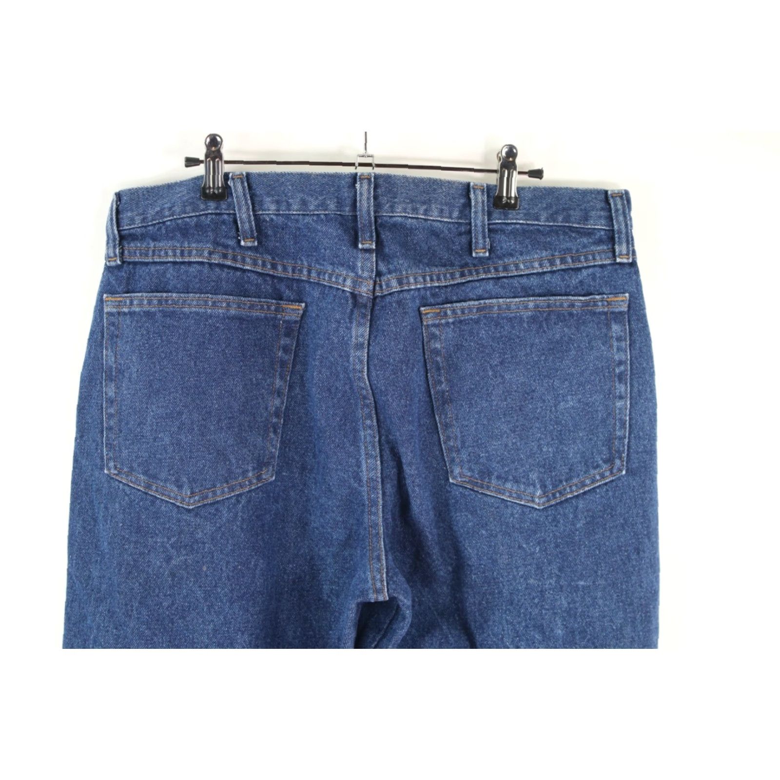 Wrangler Wrangler Mens Jeans Straight Flat Front High Rise Blue Denim Size 36x30 Size US 36 / EU 52 - 4 Thumbnail